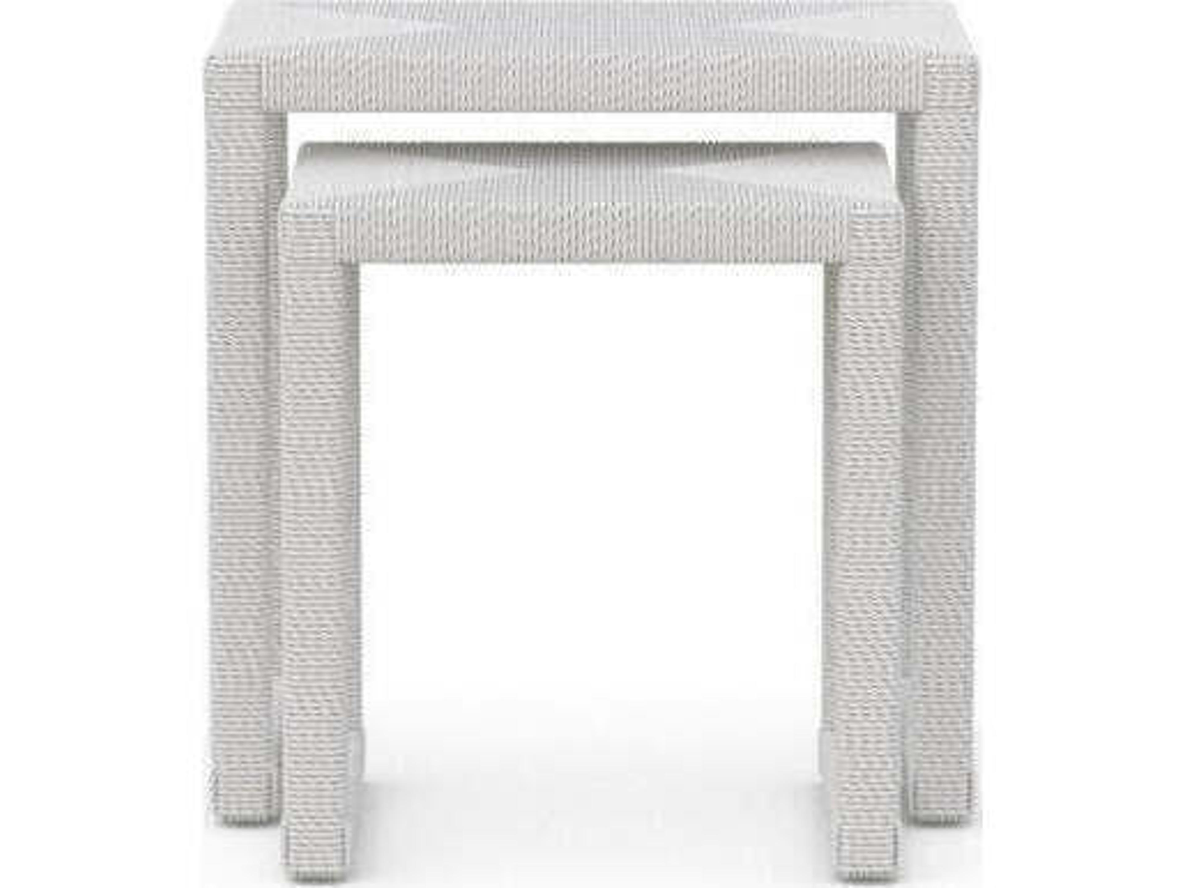 Azzurro Living Cyprus Wicker Rectangular Nesting Tables