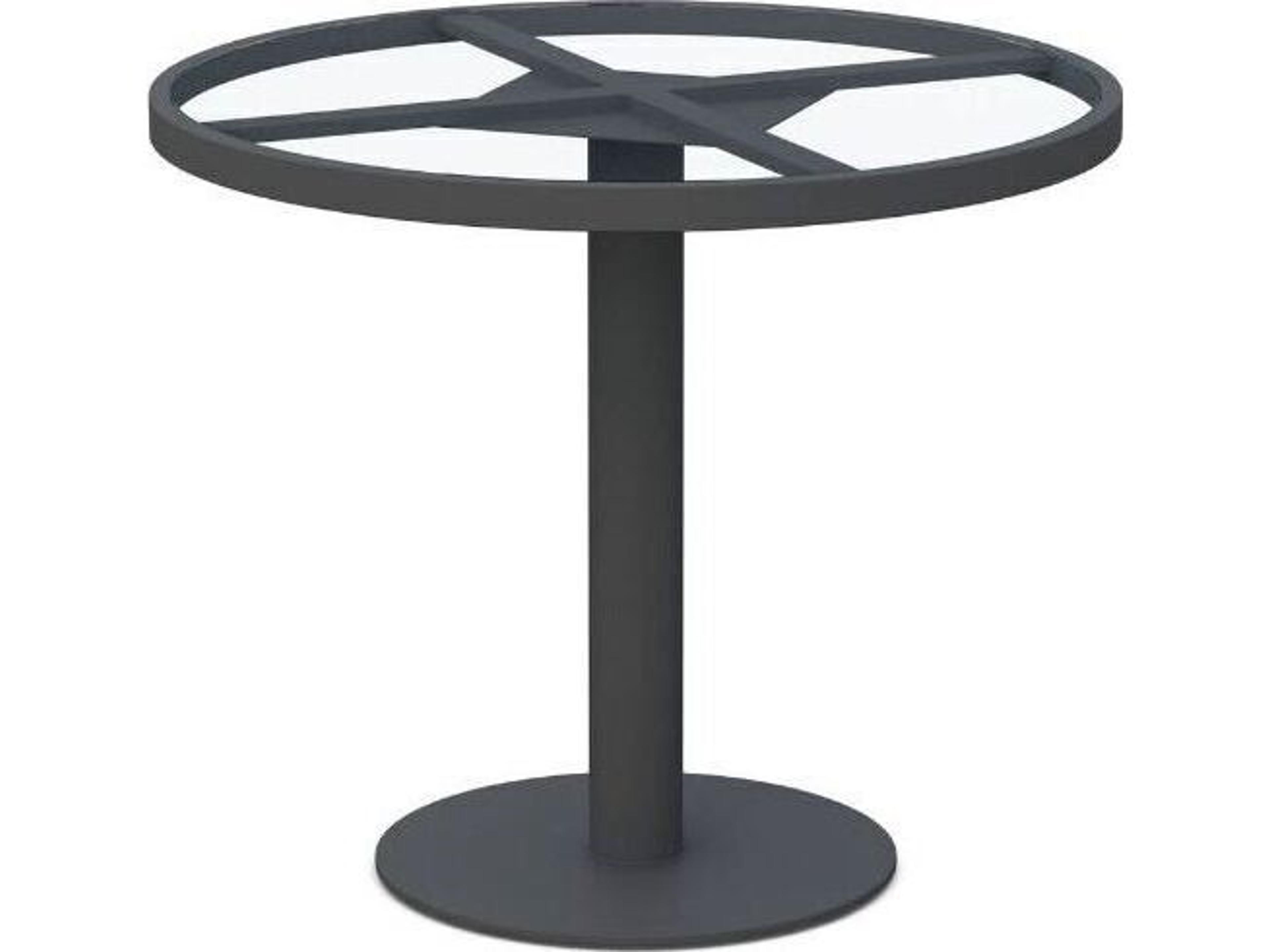 Bordeaux Dekton Charcoal Aluminum Table Frame Only No Base No Top