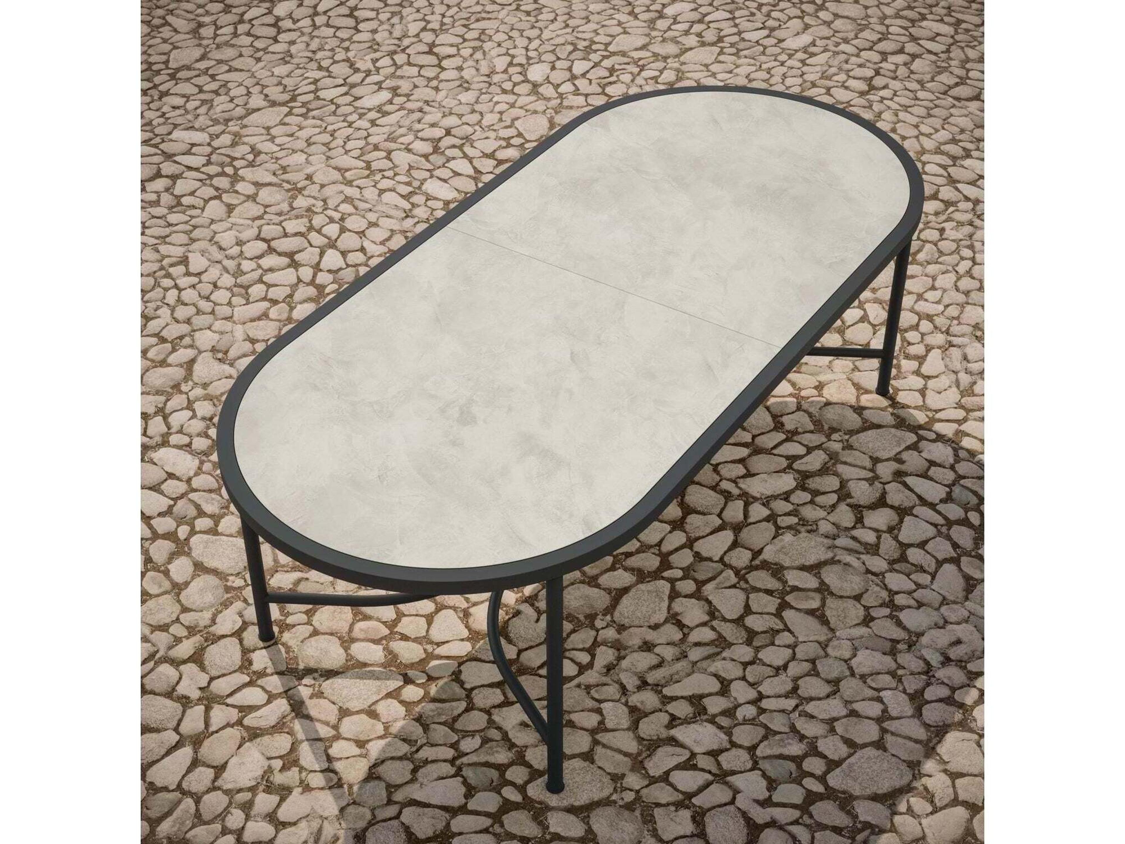 Azzurro Living Albarium Dekton 94" Oval Table Top