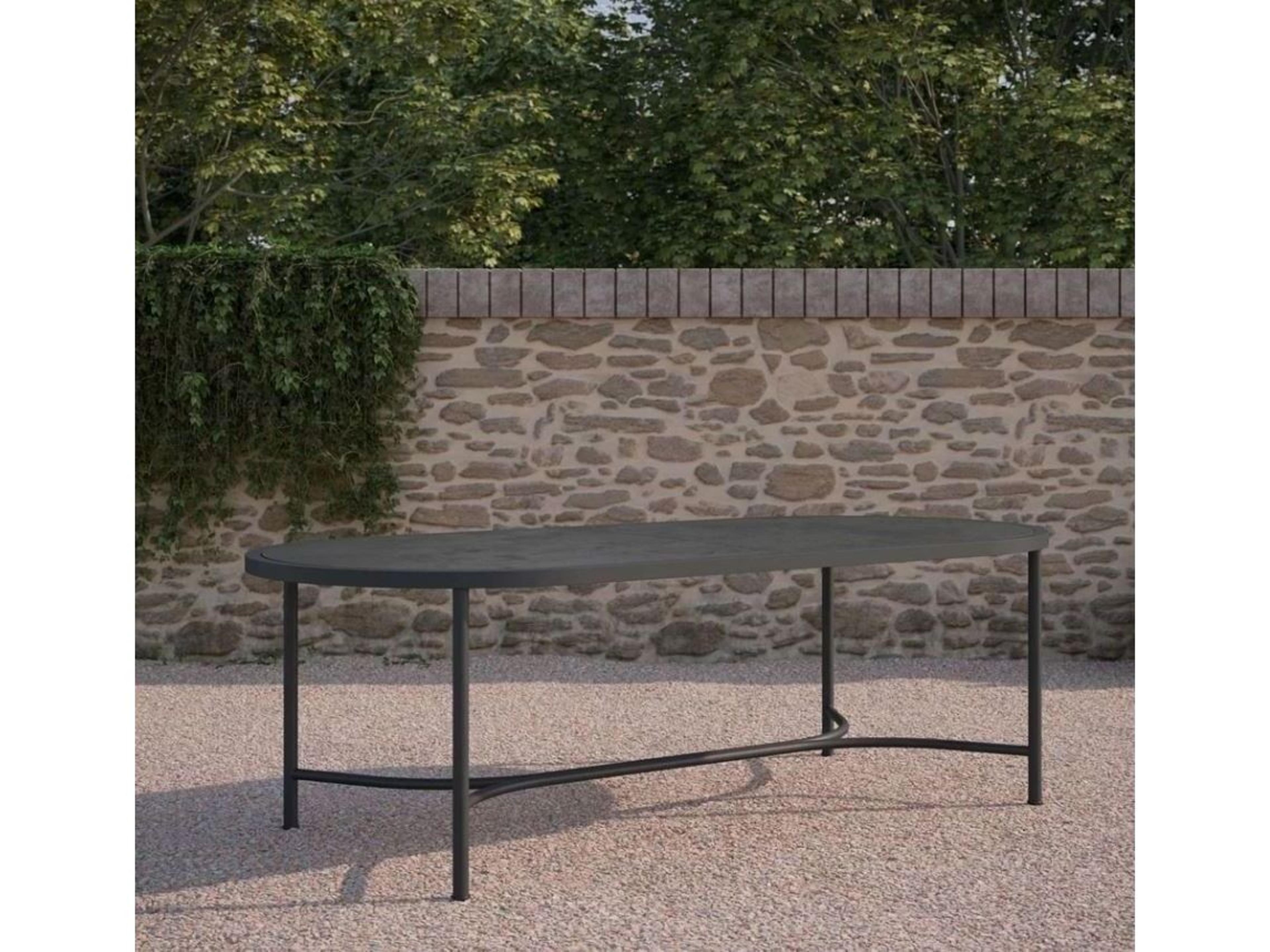 Azzurro Living Micron Dekton 94" Oval Table Top