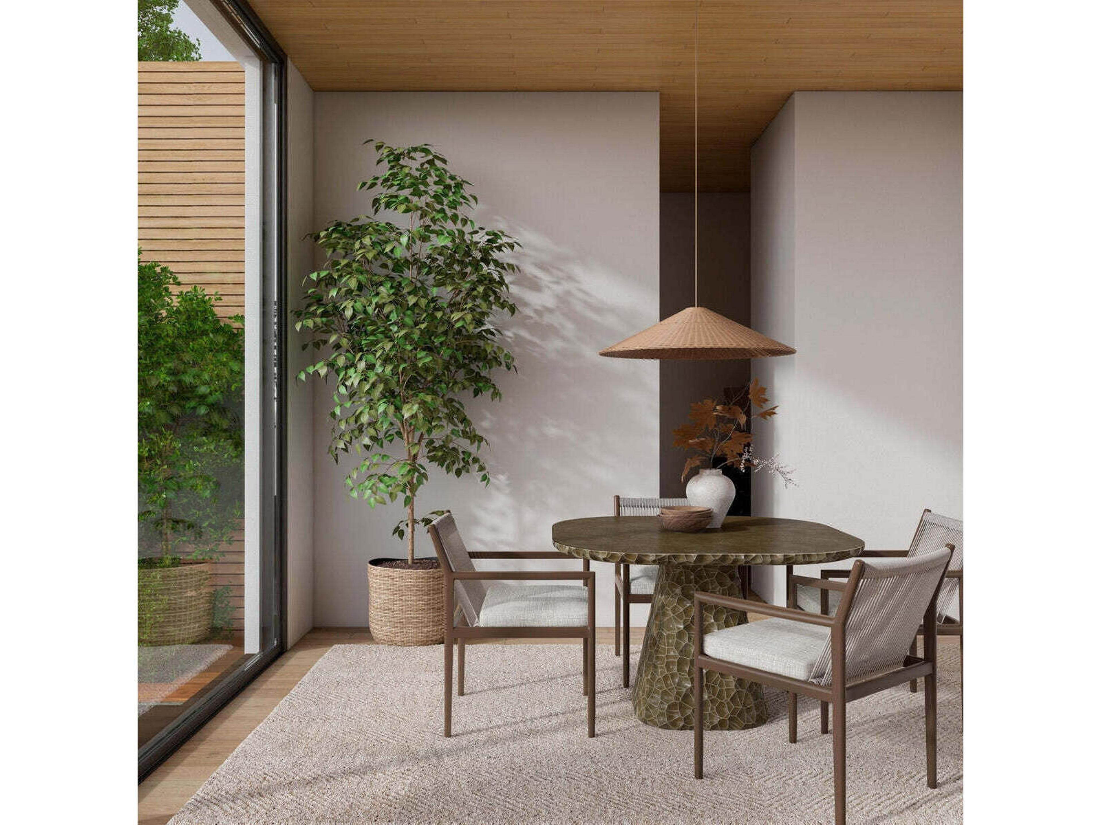 Azzurro Living Madeira Aluminum Rope Dining Chair