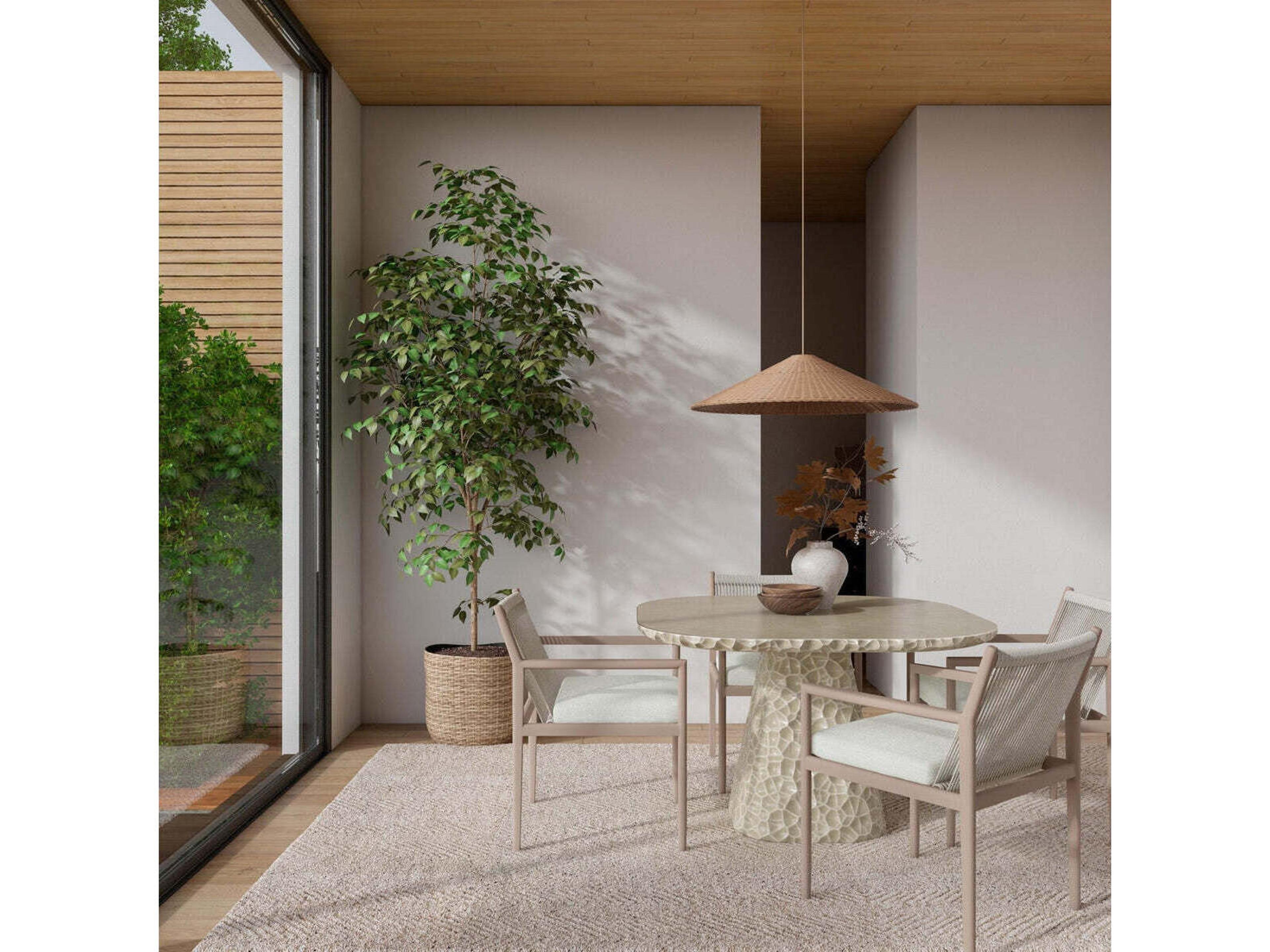 Azzurro Living Madeira Aluminum Rope Dining Chair