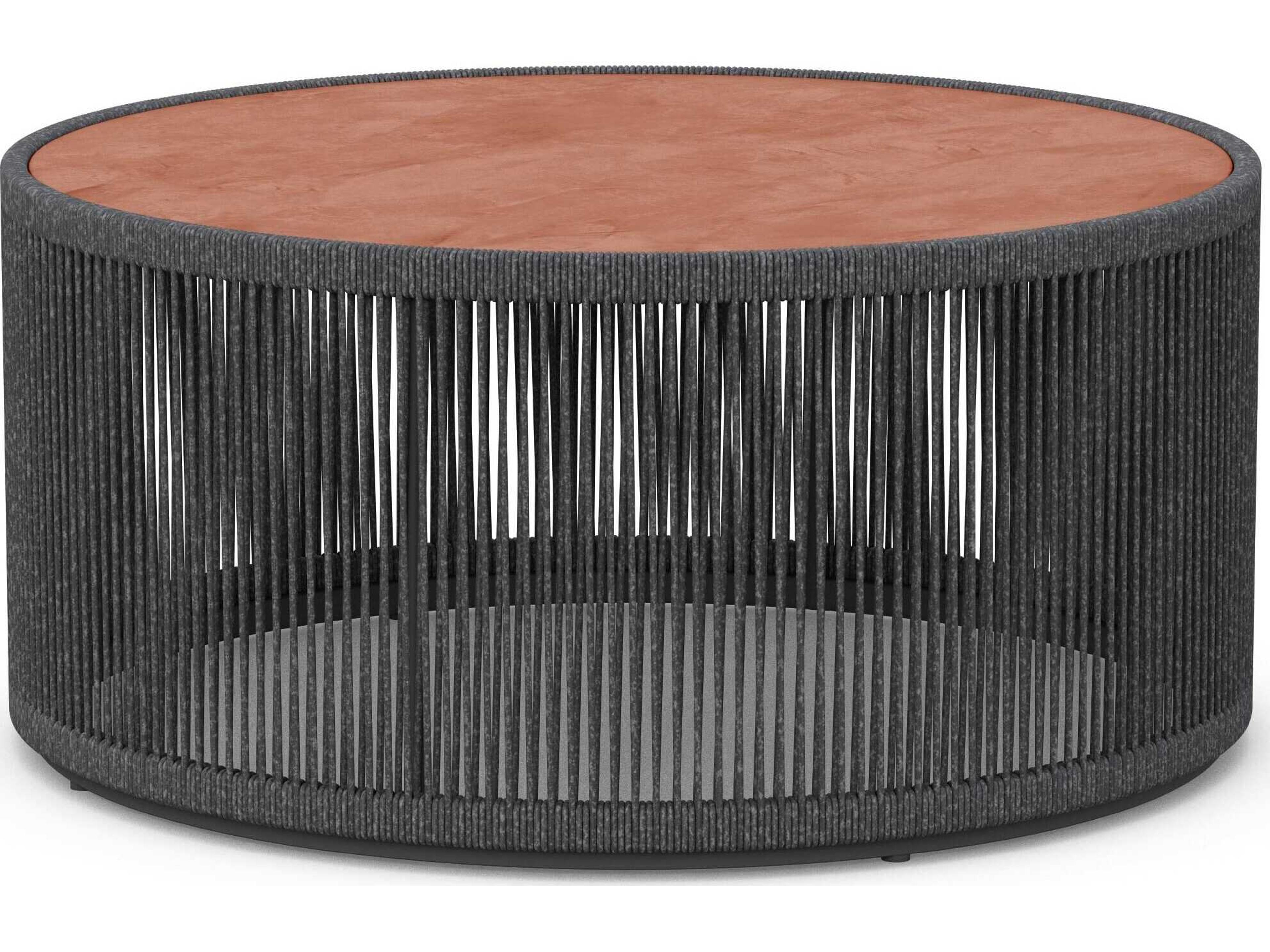Malta Round Outdoor Coffee Table Beige