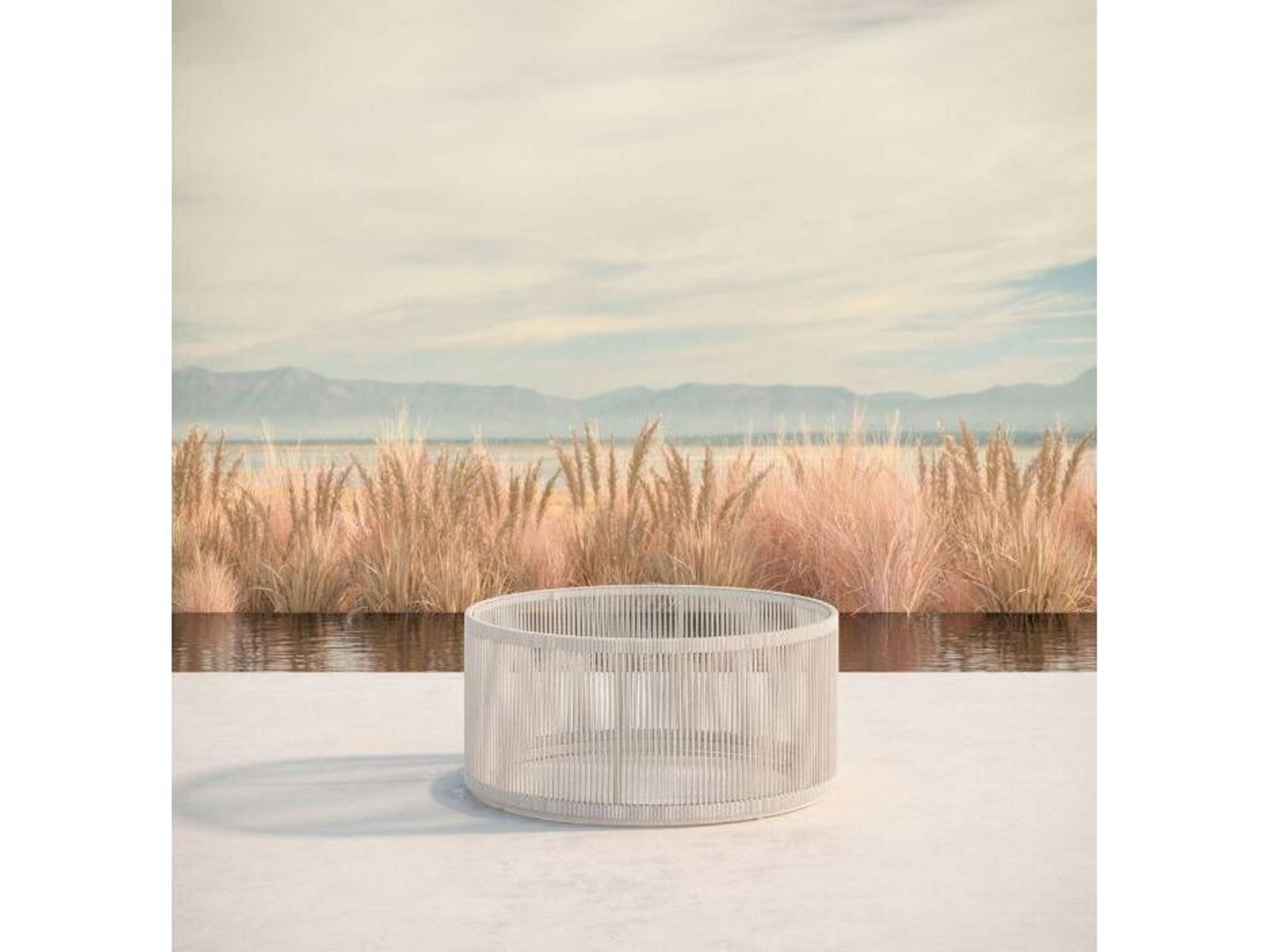 Azzurro Living Malta Round Coffee Table Rope Table Base Only