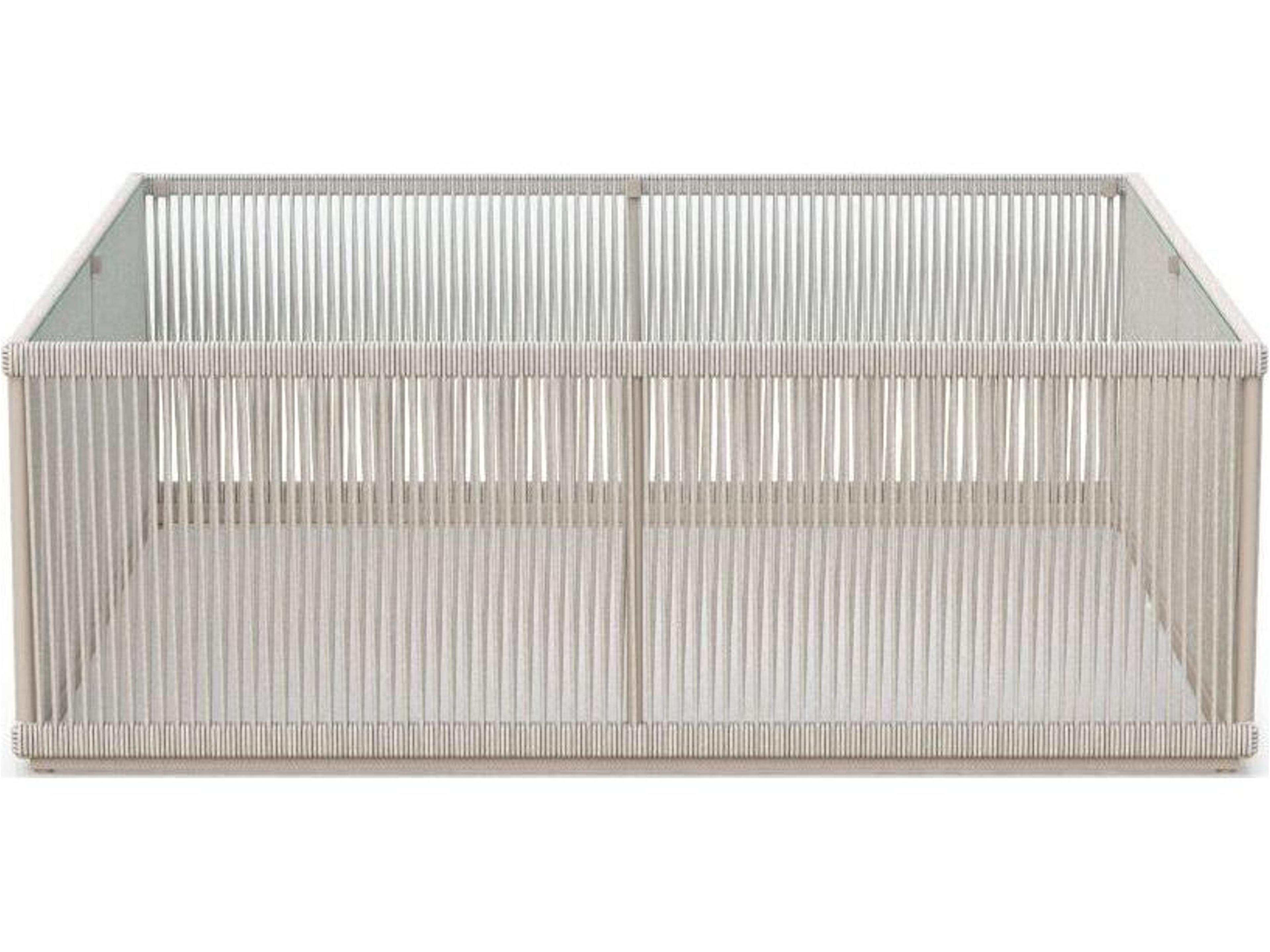 Azzurro Living Malta Square Coffee Table Aluminum Table Base Only