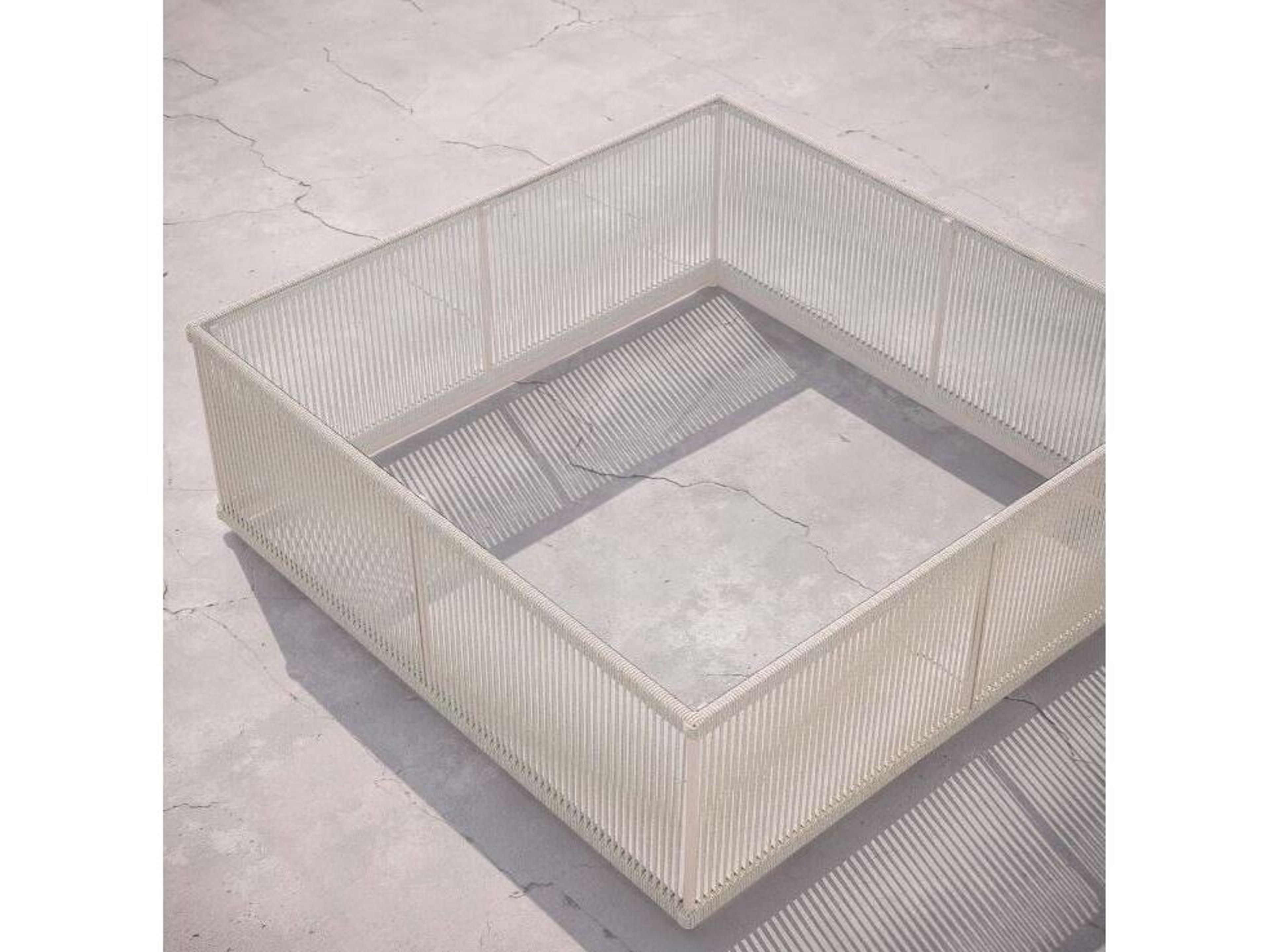 Azzurro Living Malta Square Coffee Table Aluminum Table Base Only