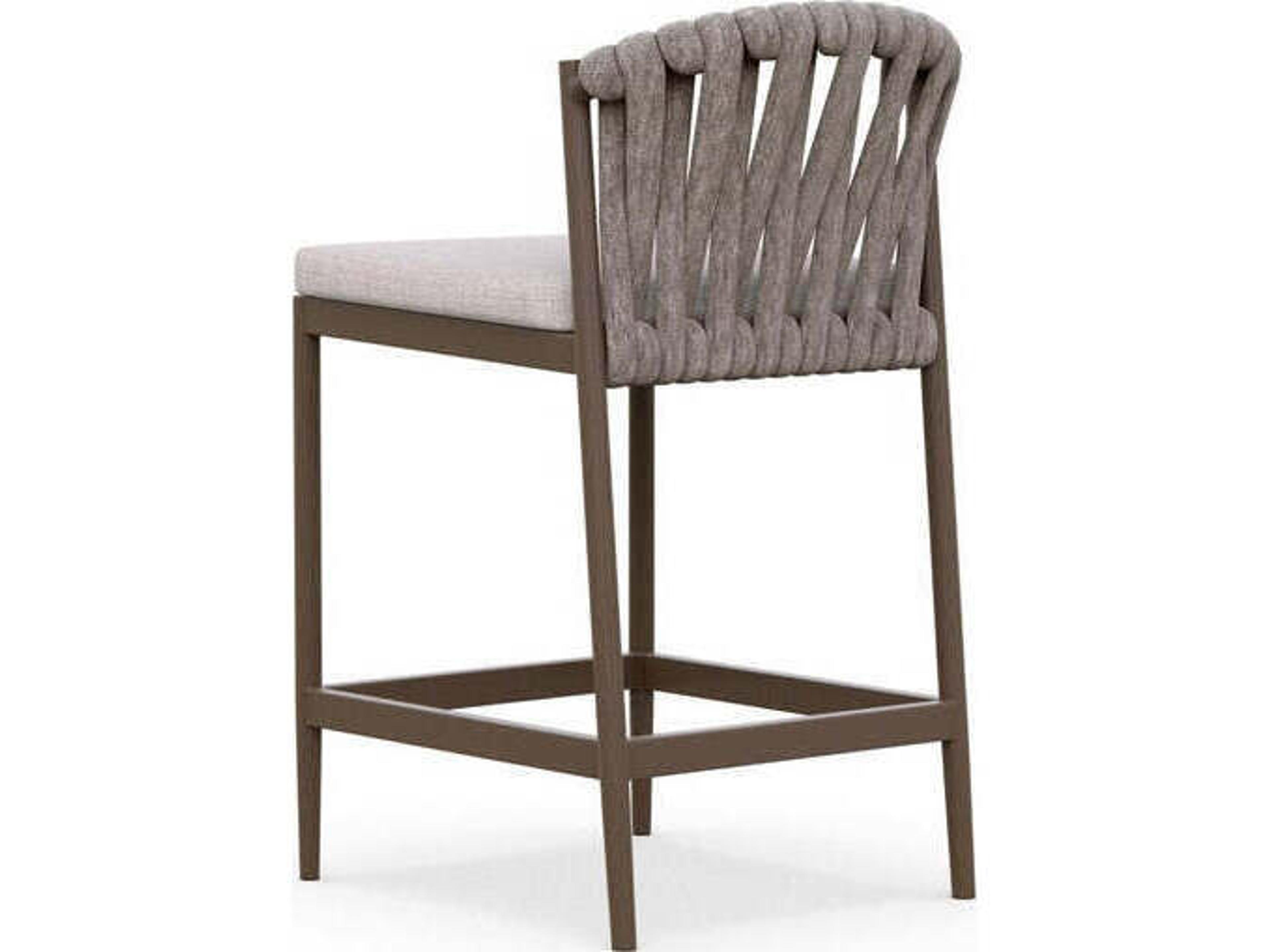 Azzurro Living Maui Aluminum Rope Counter Stool