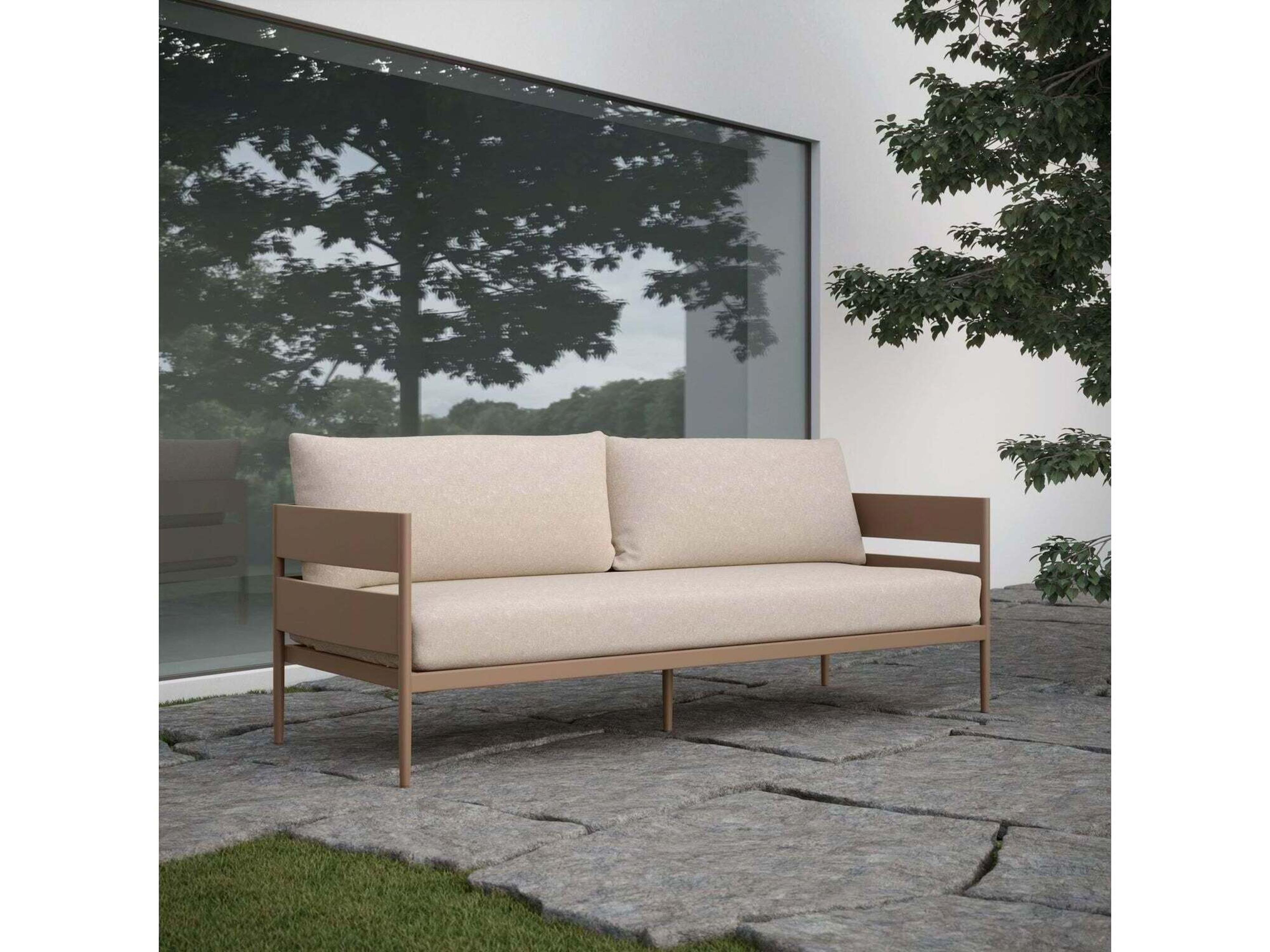 Azzurro Living Melbourne Aluminum Cushion Sofa
