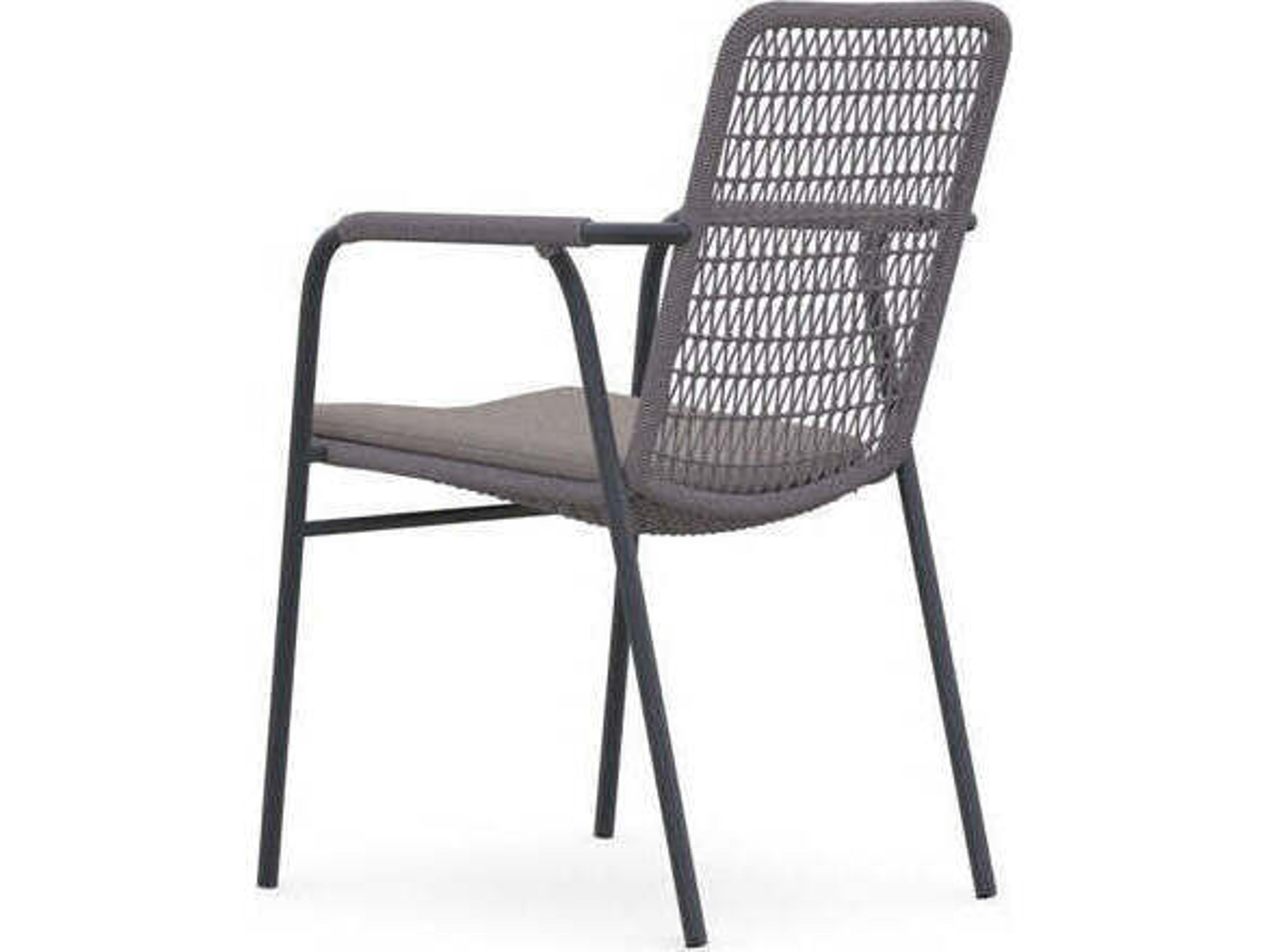 Azzurro Living Milos Aluminum Rope Dining Chair Set of 4