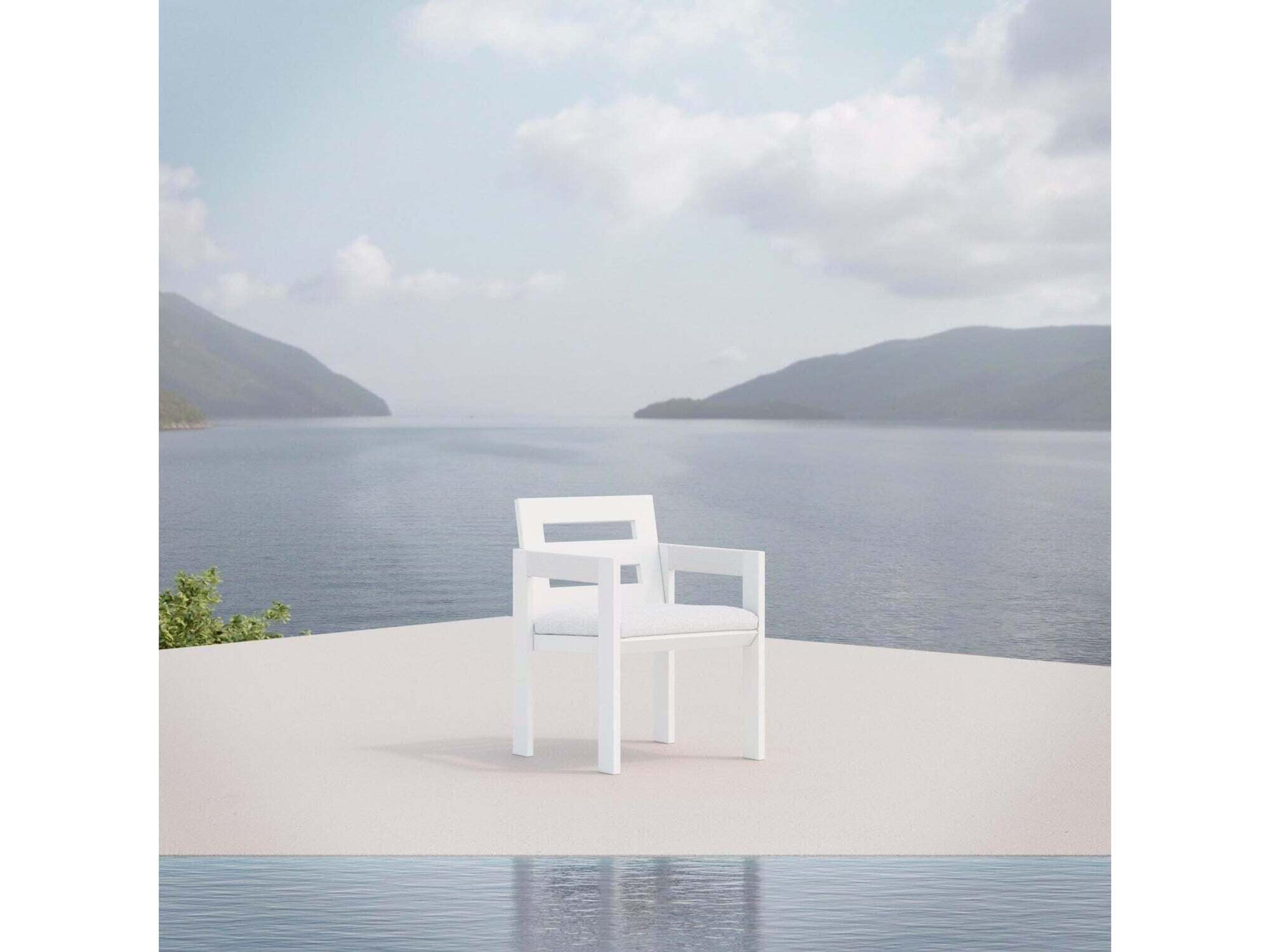 Azzurro Living Mykonos Wood Dining Chair Set of 2