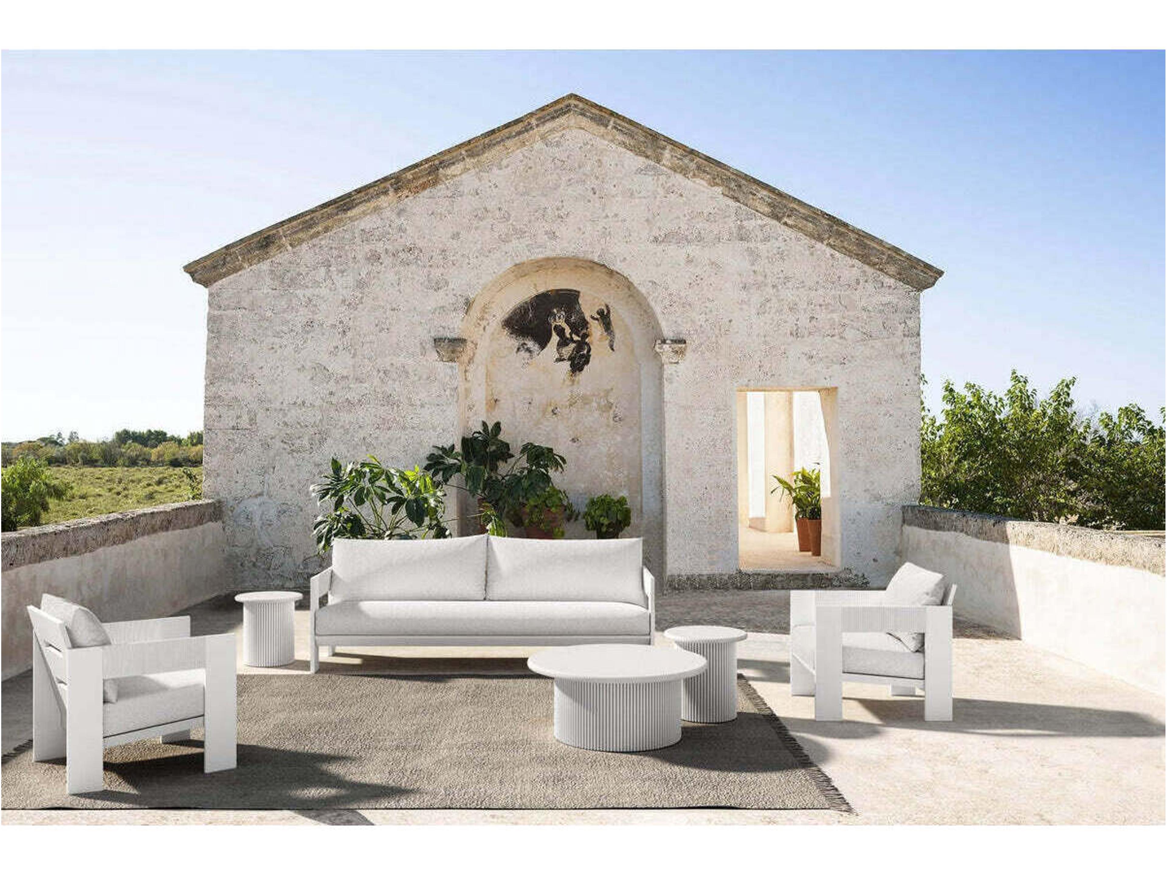 Azzurro Living Mykonos Aluminum Cushion Sofa