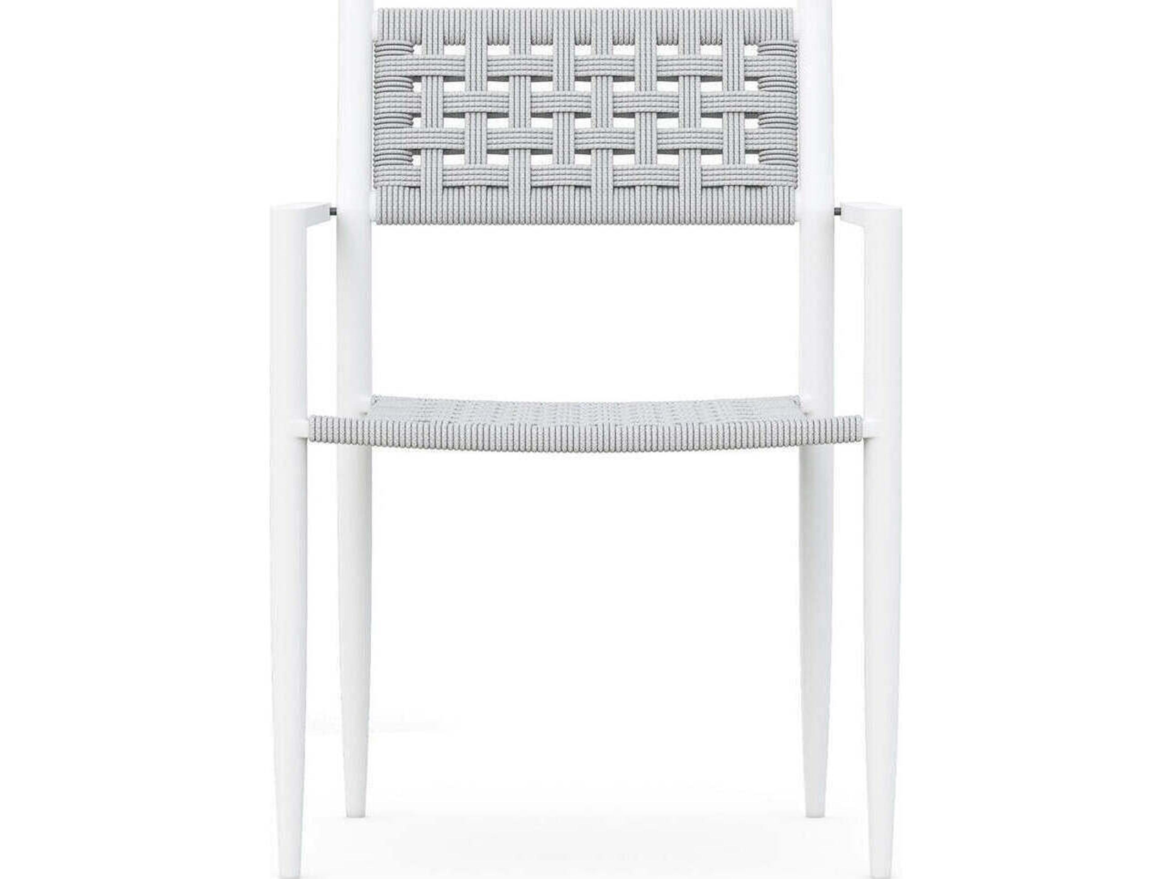 Azzurro Living Naples Aluminum Rope Dining Chair Set of 2