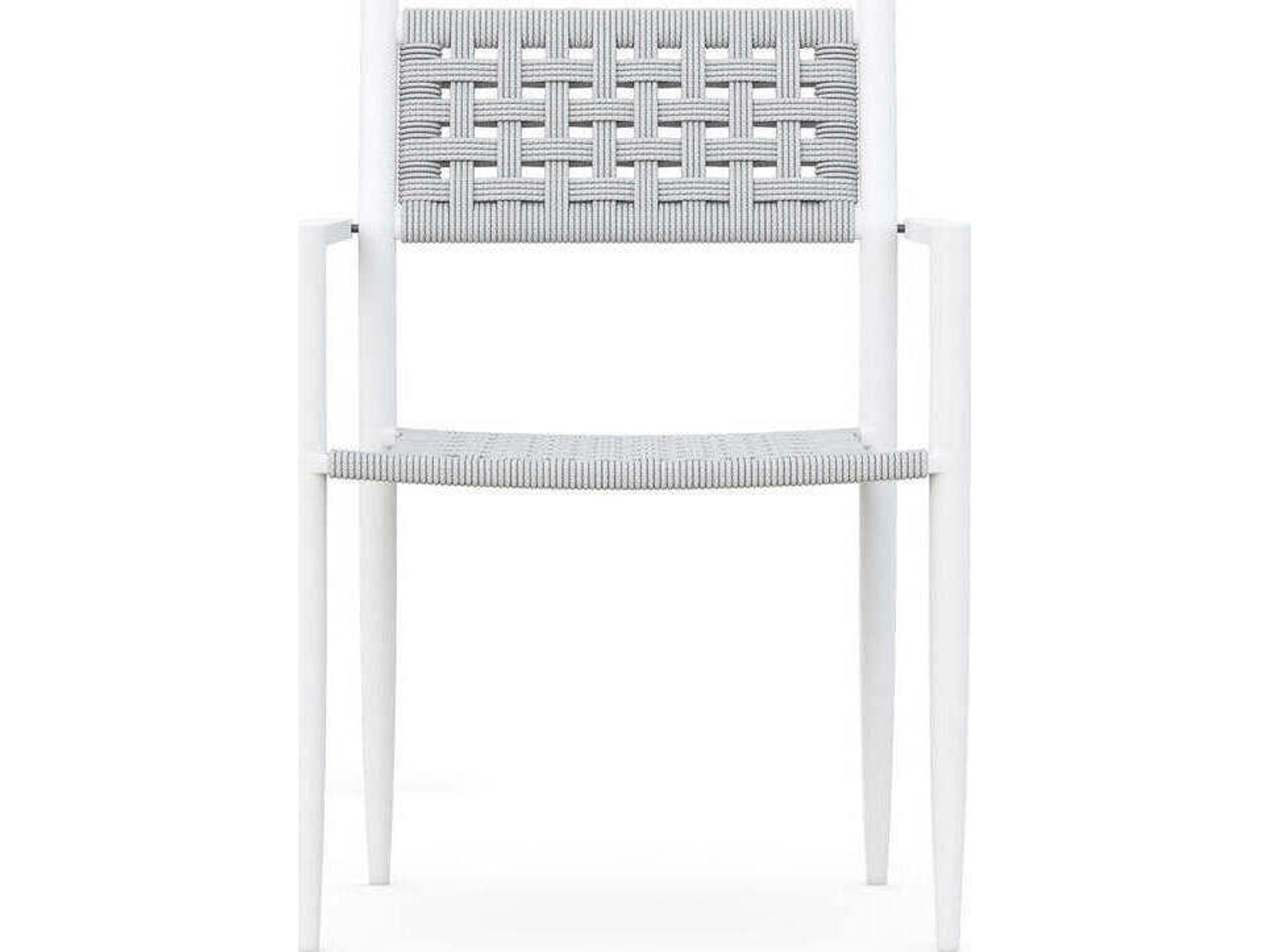 Azzurro Living Naples Aluminum Rope Dining Chair Set of 4