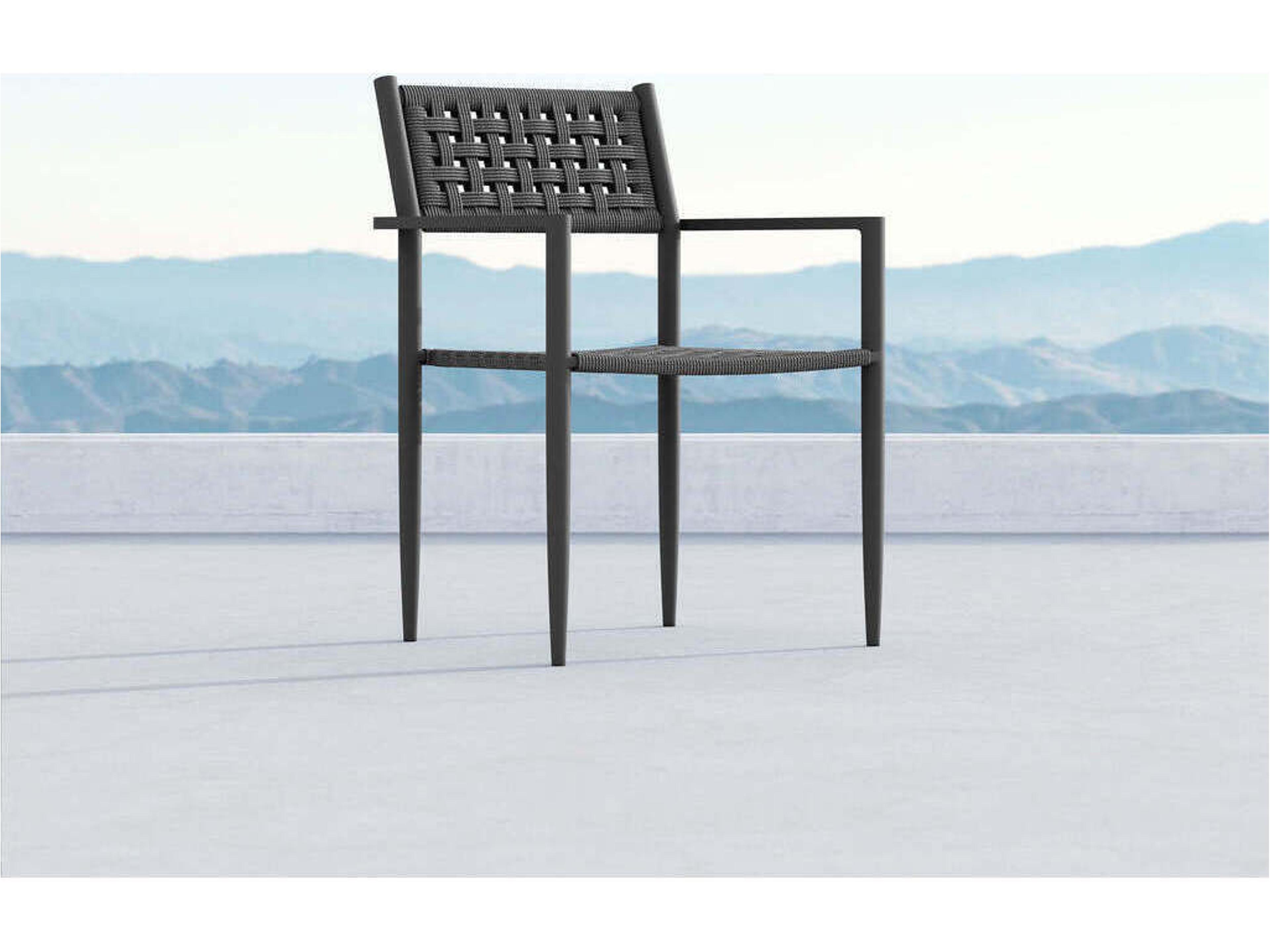 Azzurro Living Naples Aluminum Rope Dining Chair Set of 2