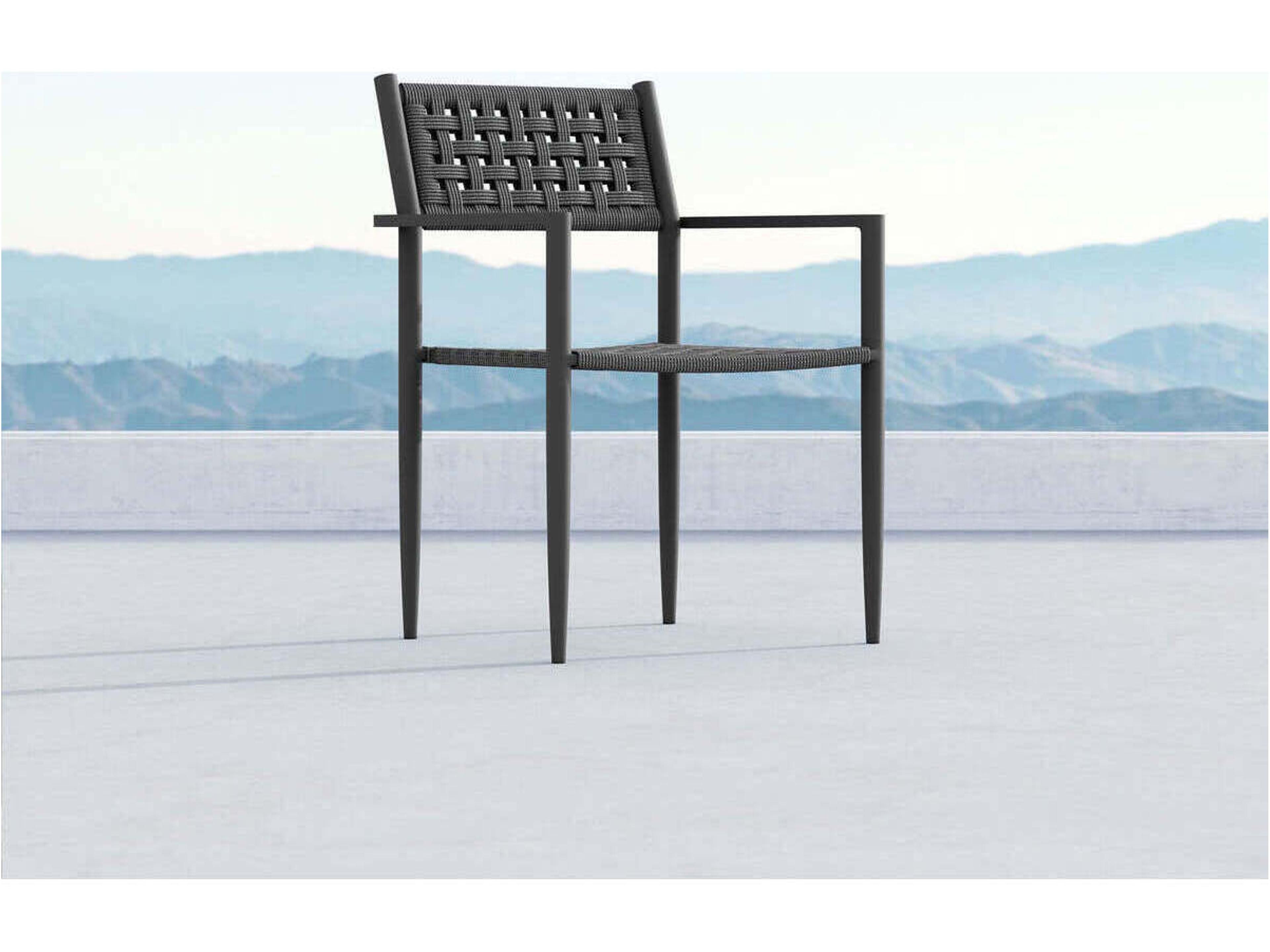 Azzurro Living Naples Aluminum Rope Dining Chair Set of 4