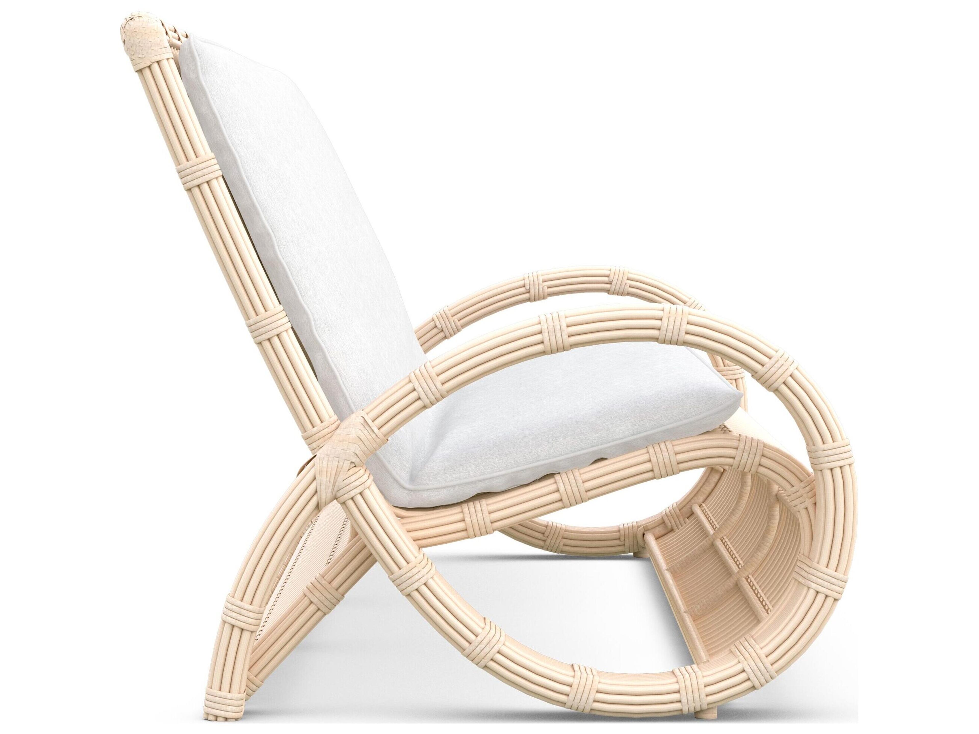 Azzurro Living Paloma Almond All-Weather Wicker Patio Sofa with Cloud Cushion