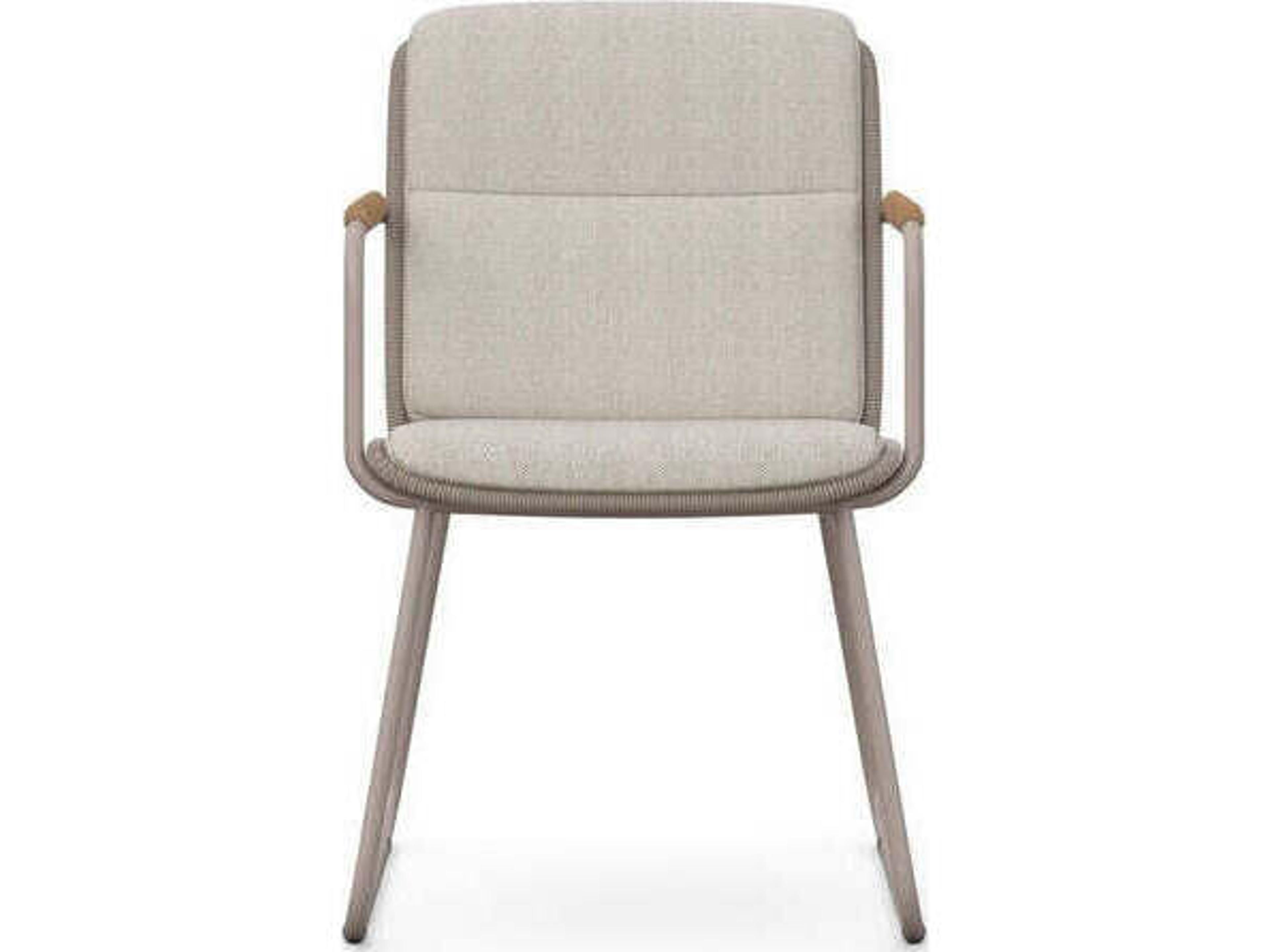 Azzurro Living Paros Aluminum Cushion Dining Chair Set of 2