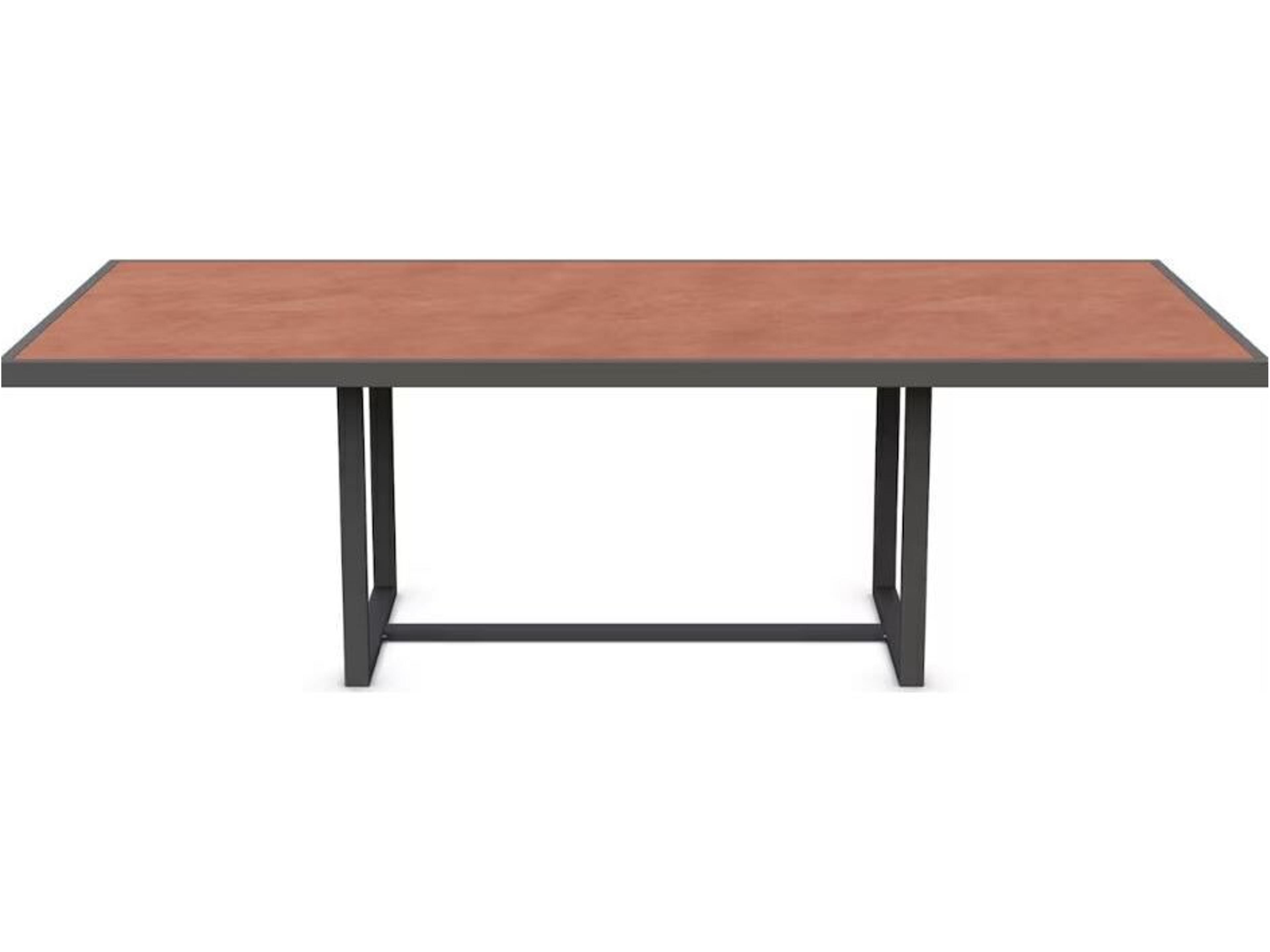 Azzurro Living Pavia Rectangular Dining Table 96" Aluminum Table Base Only