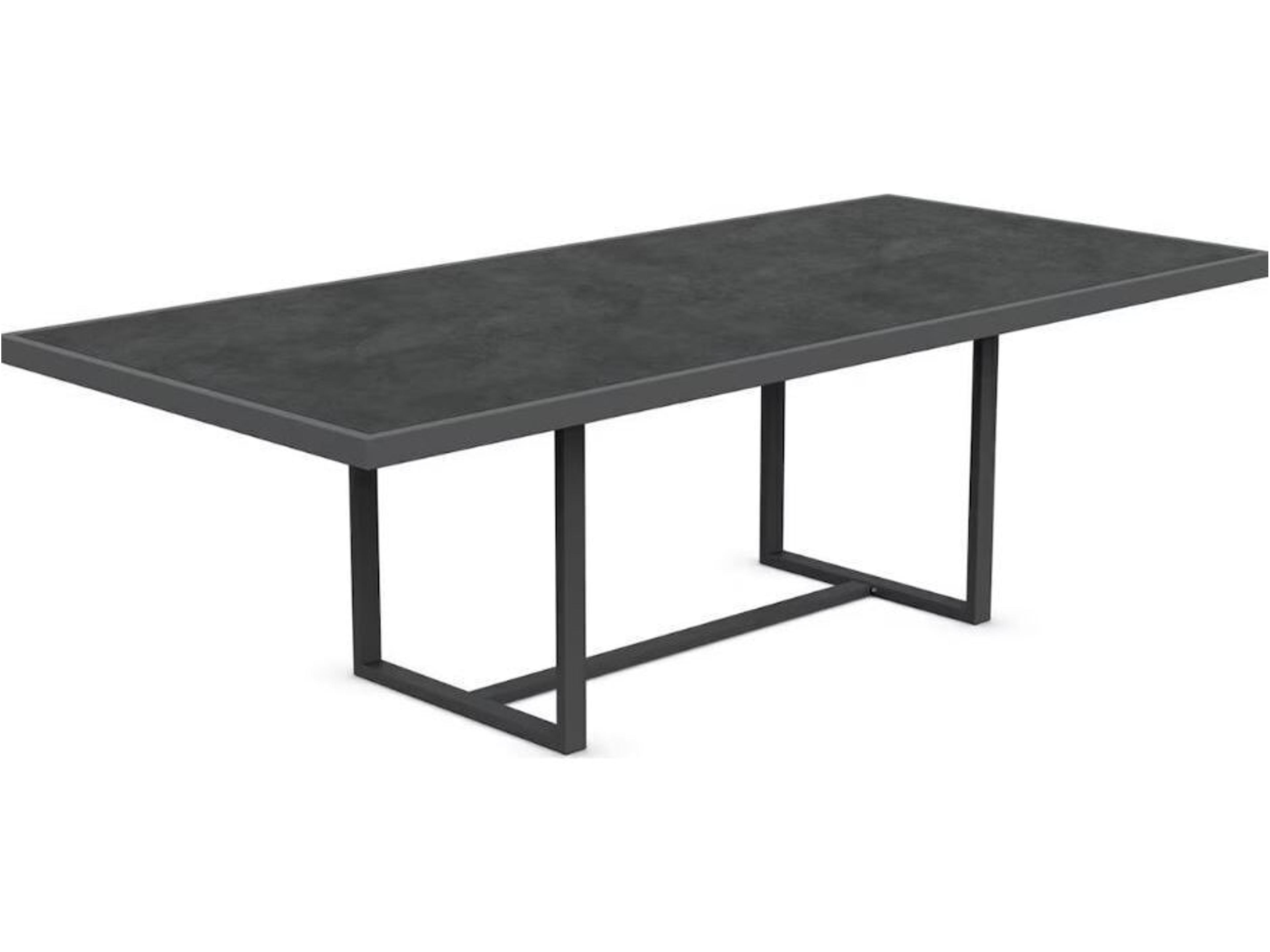 Azzurro Living Pavia Rectangular Dining Table 96" Aluminum Table Base Only