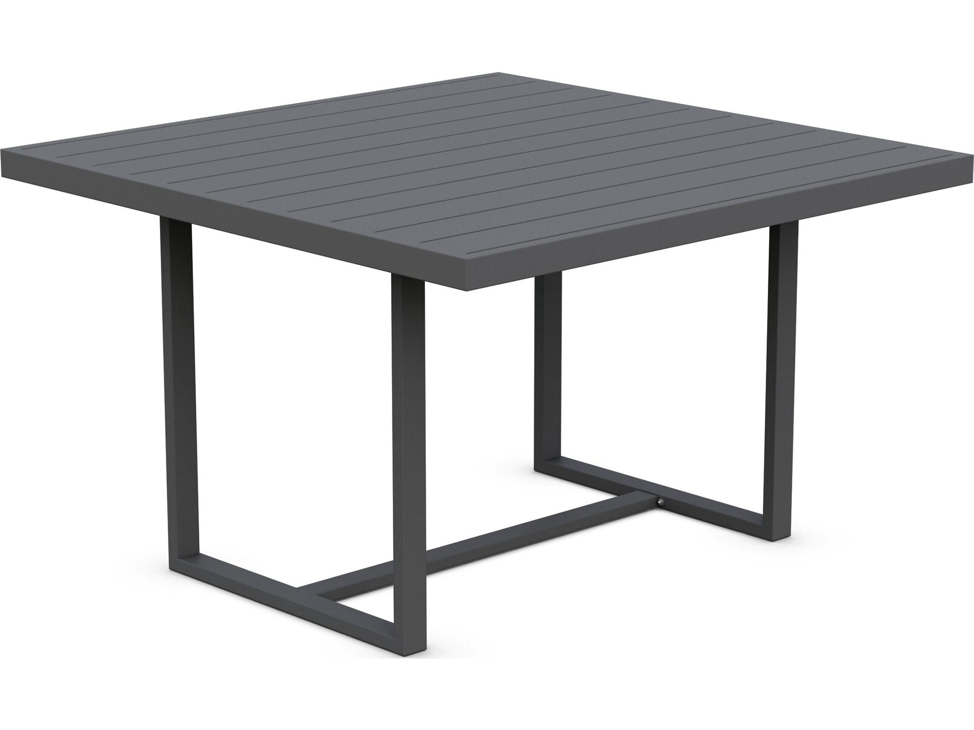 Pavo Square Dining Table Charcoal Aluminum Outdoor