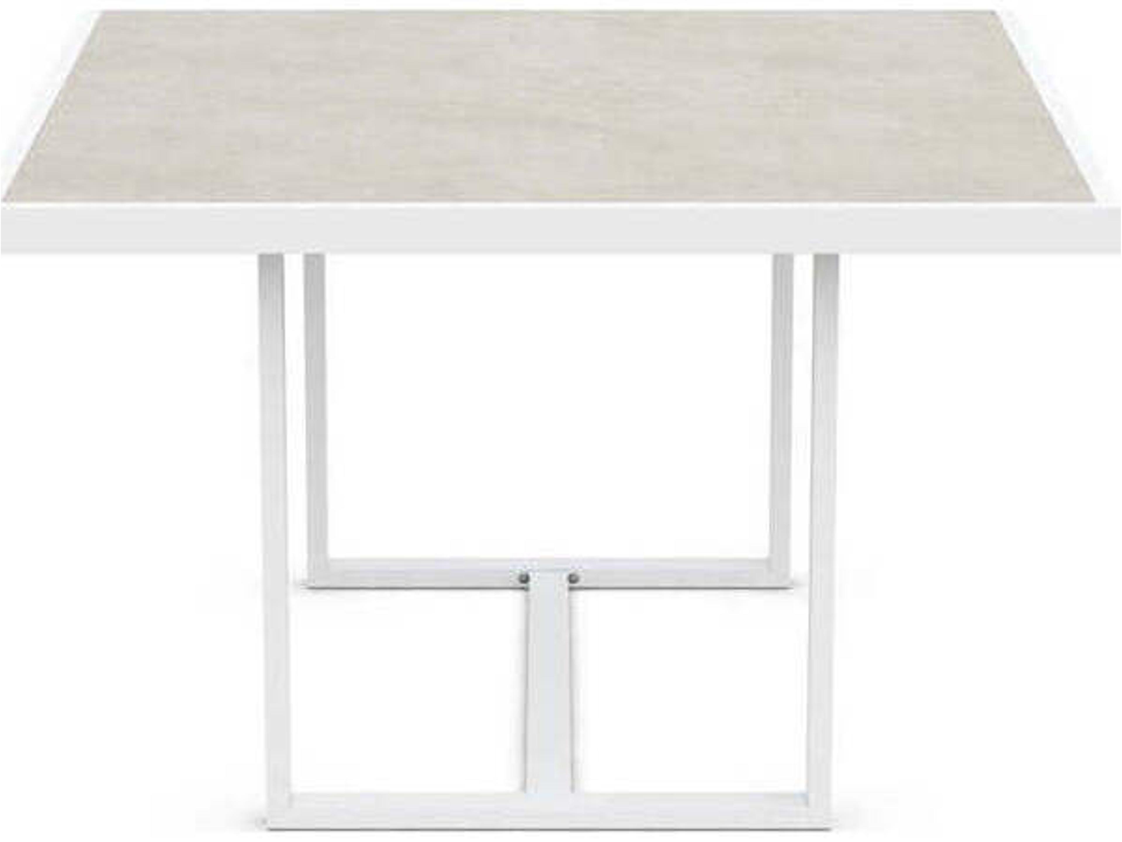 Azzurro Living Pavia Square Dining Table 48" Aluminum Table Base Only