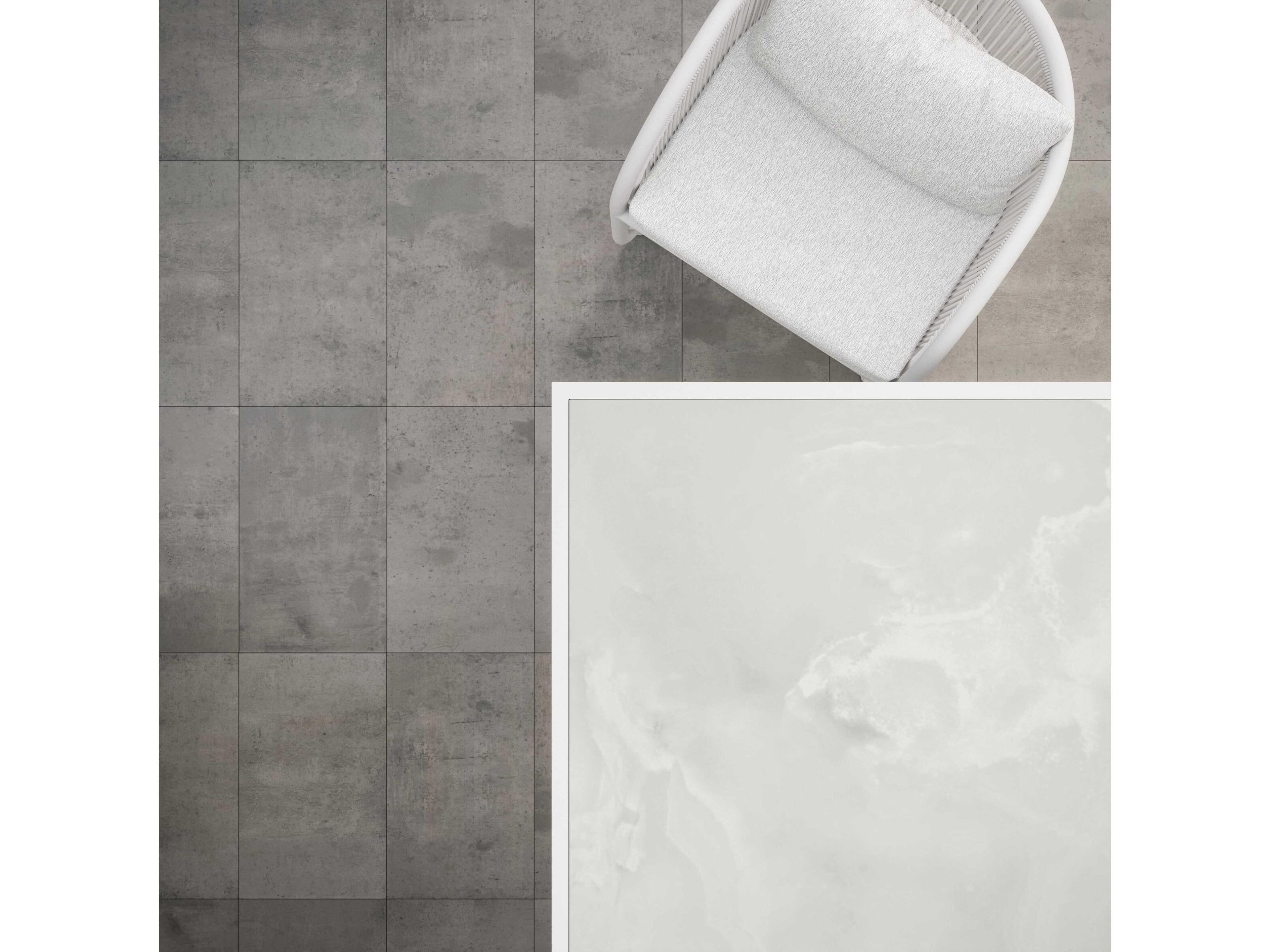 Azzurro Living Pavia Matte White Aluminum Square Dining Table