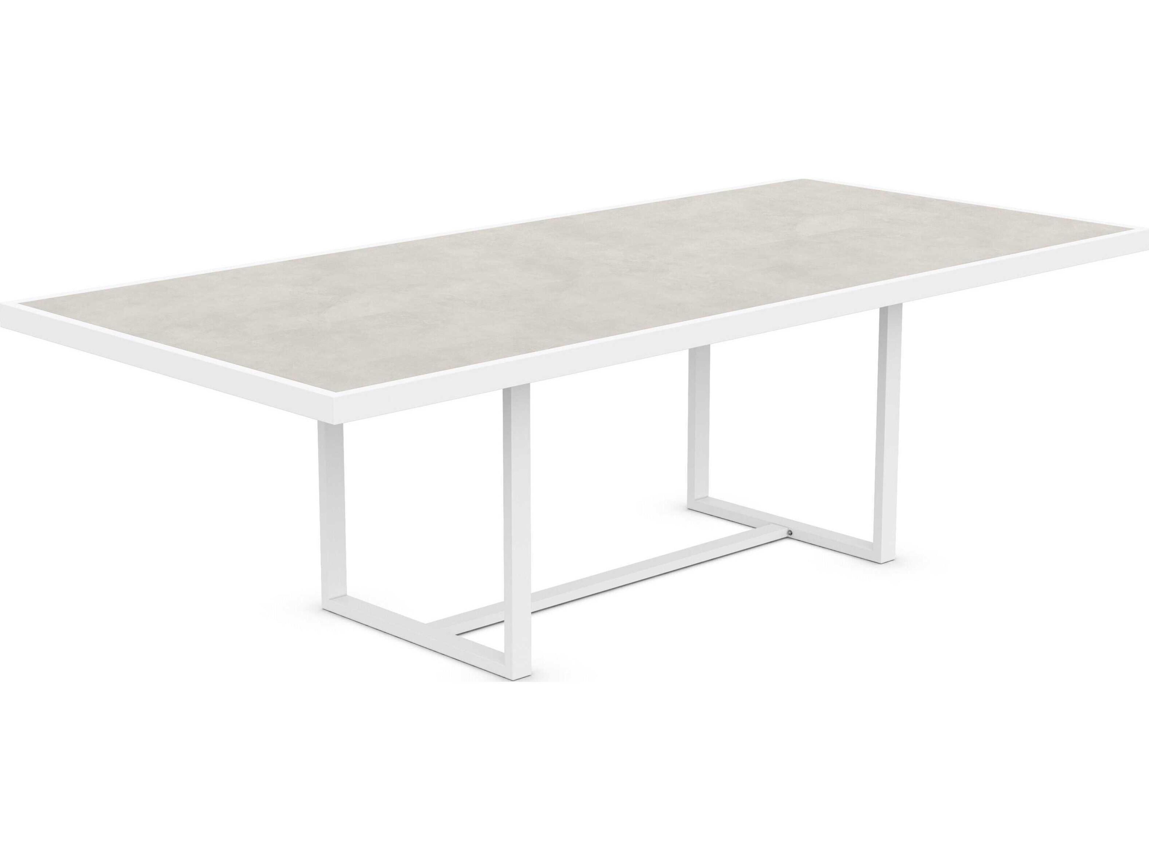 Pavia 96-inch Dining Table Outdoor Aluminum