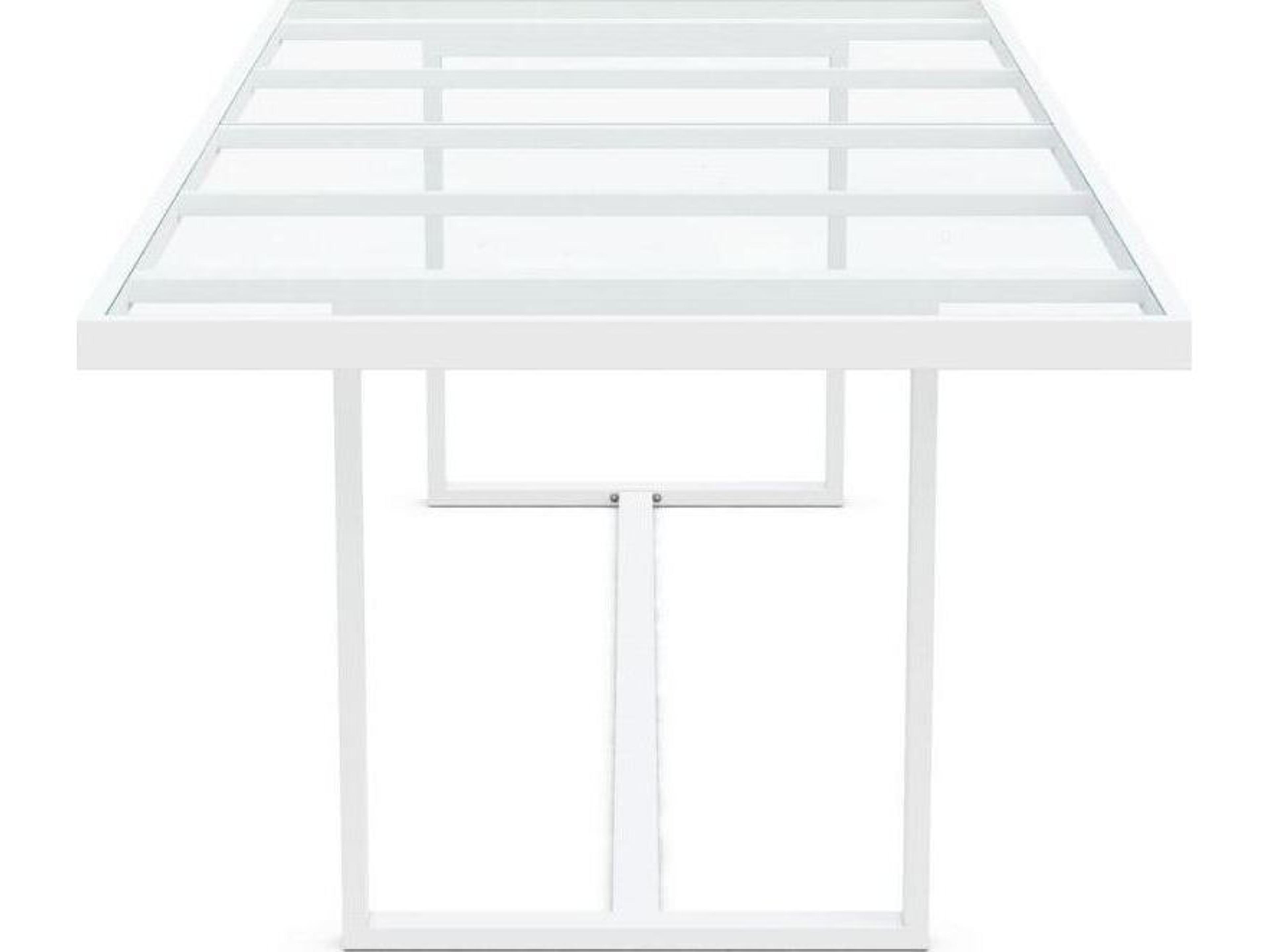 Azzurro Living Pavia Rectangular Dining Table 96" Aluminum Table Base Only