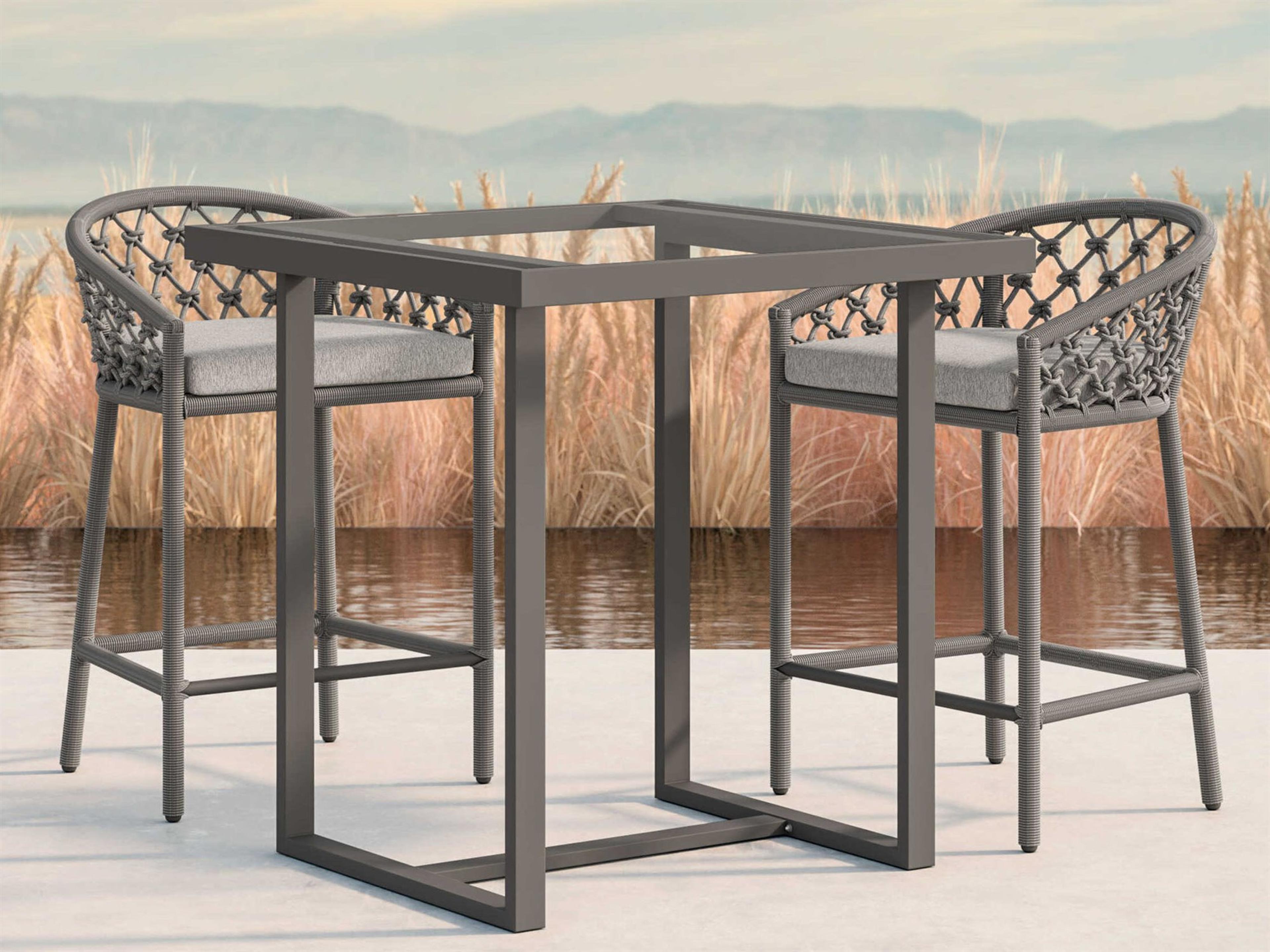 Pavia Counter Table And Counter Stools Set