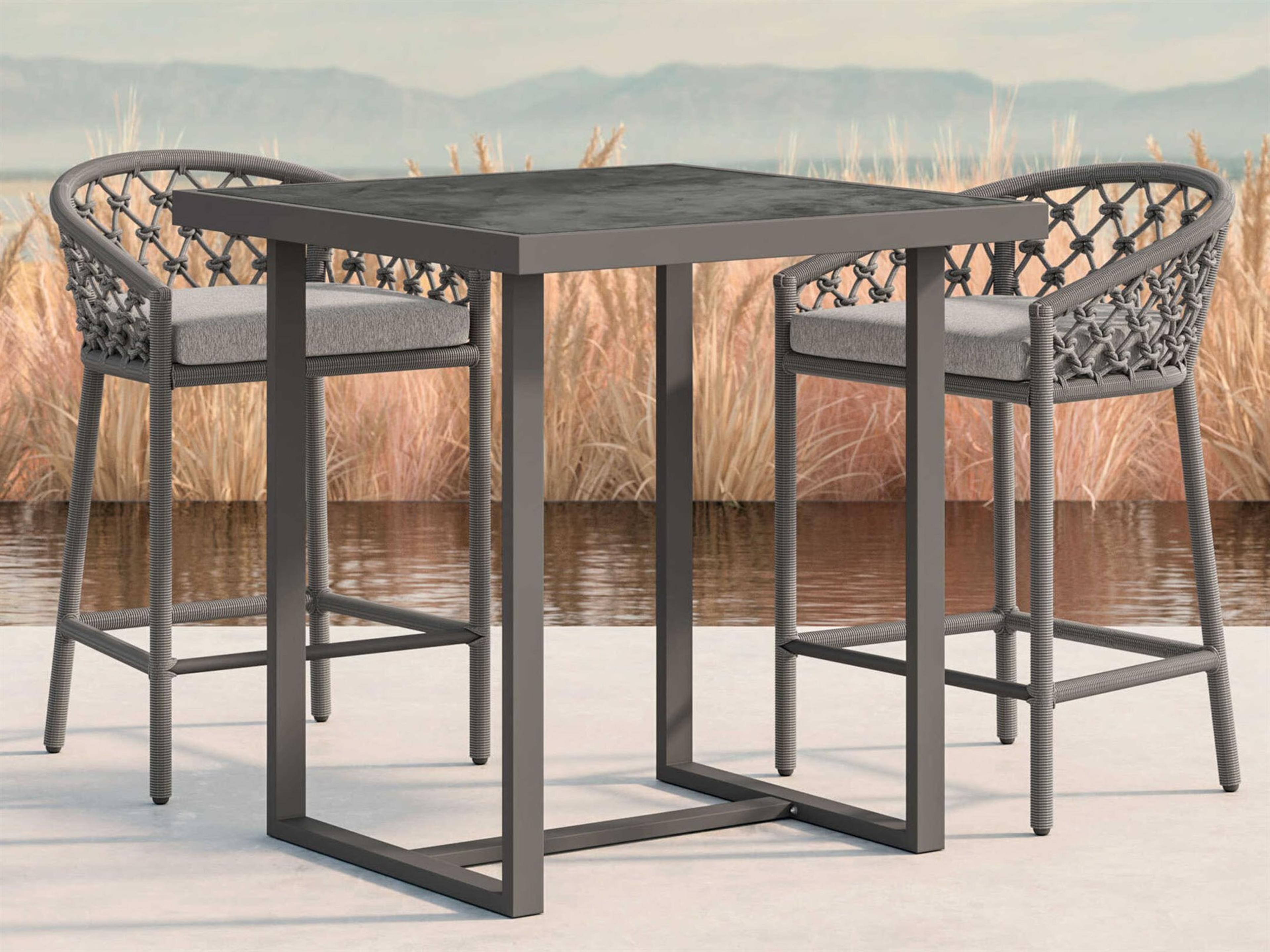 Pavia Counter Table And Counter Stools Set