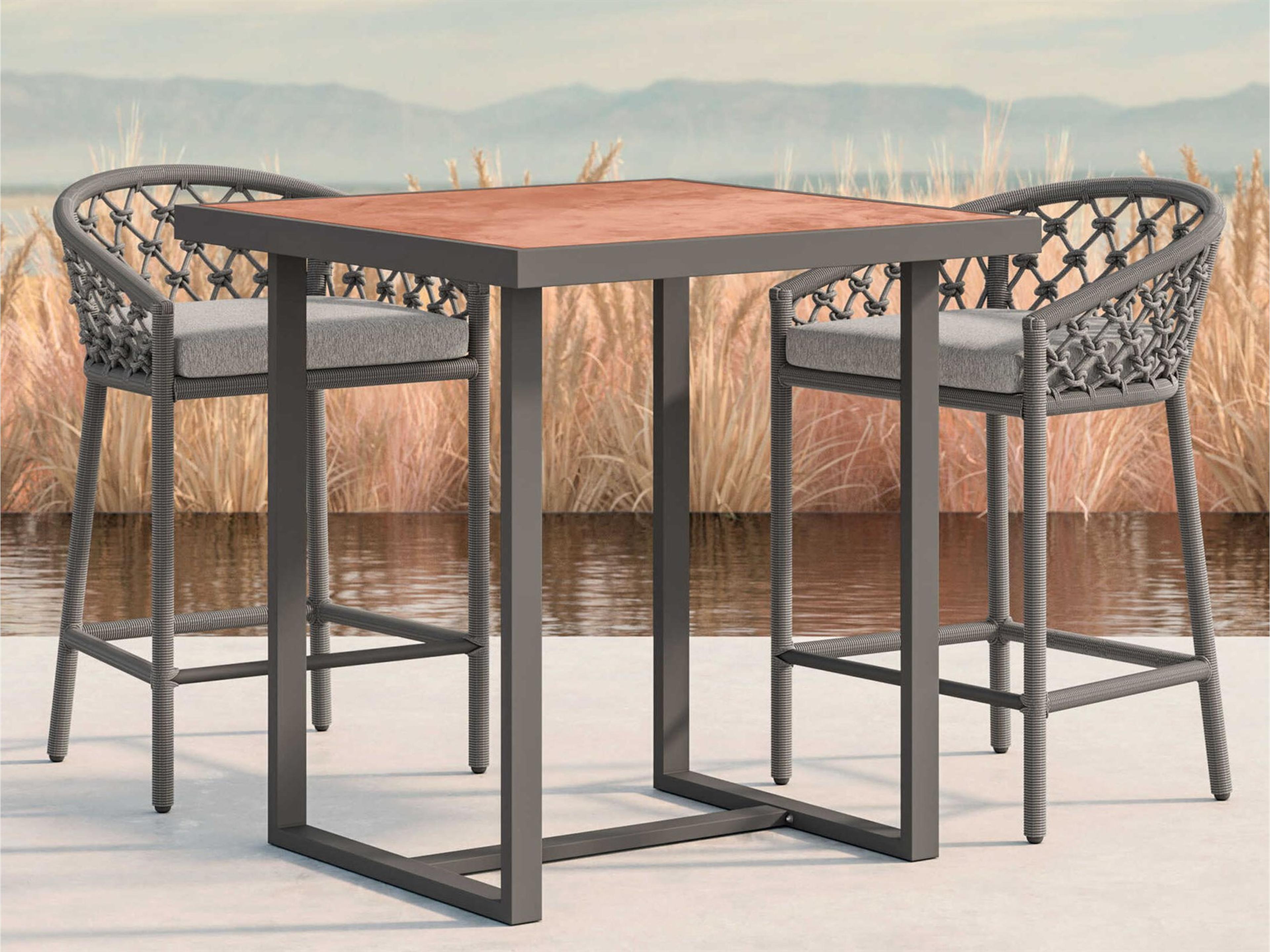 Pavia Counter Table And Counter Stools Set