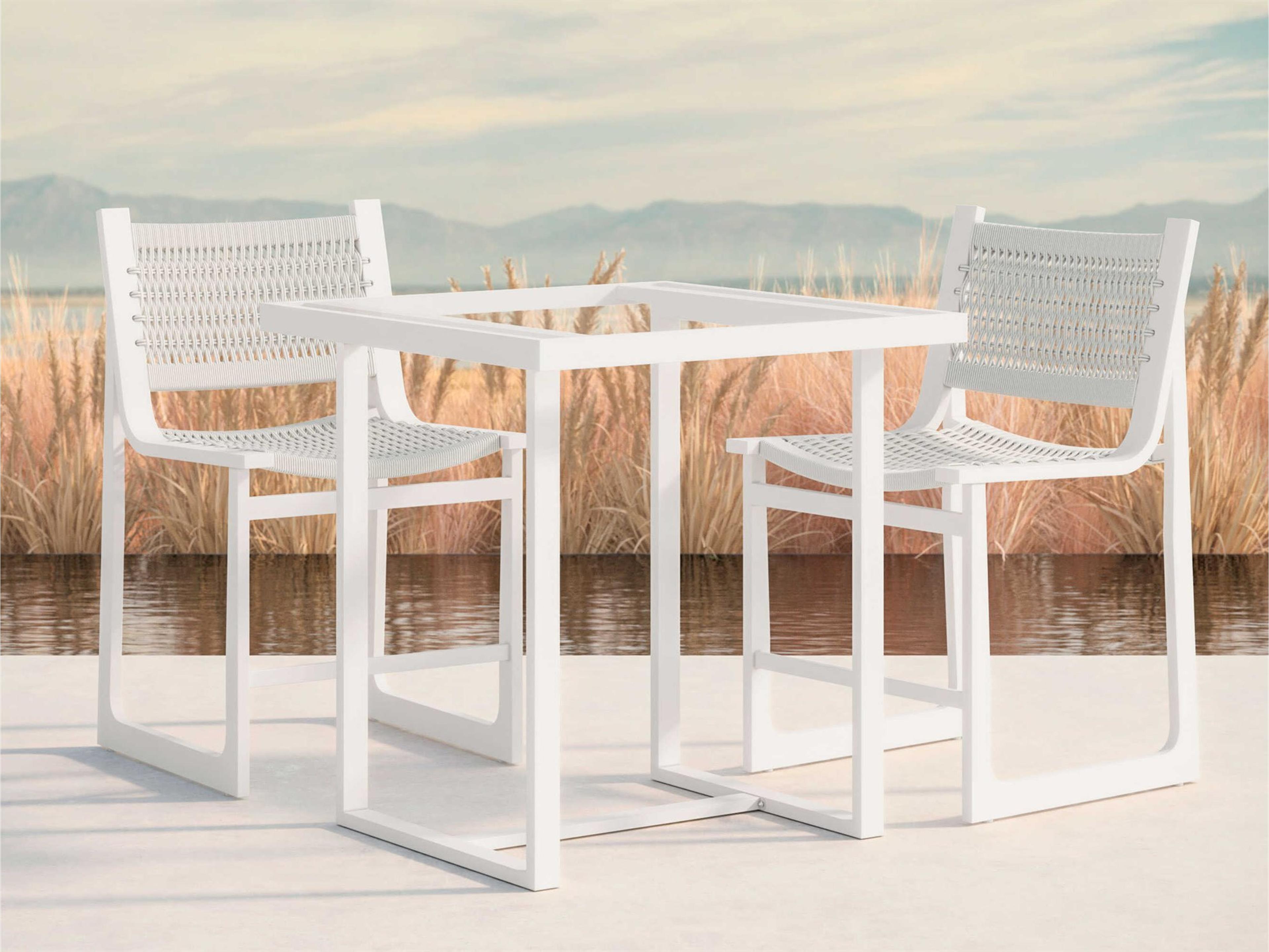 Pavia Counter Table And Counter Stools Set