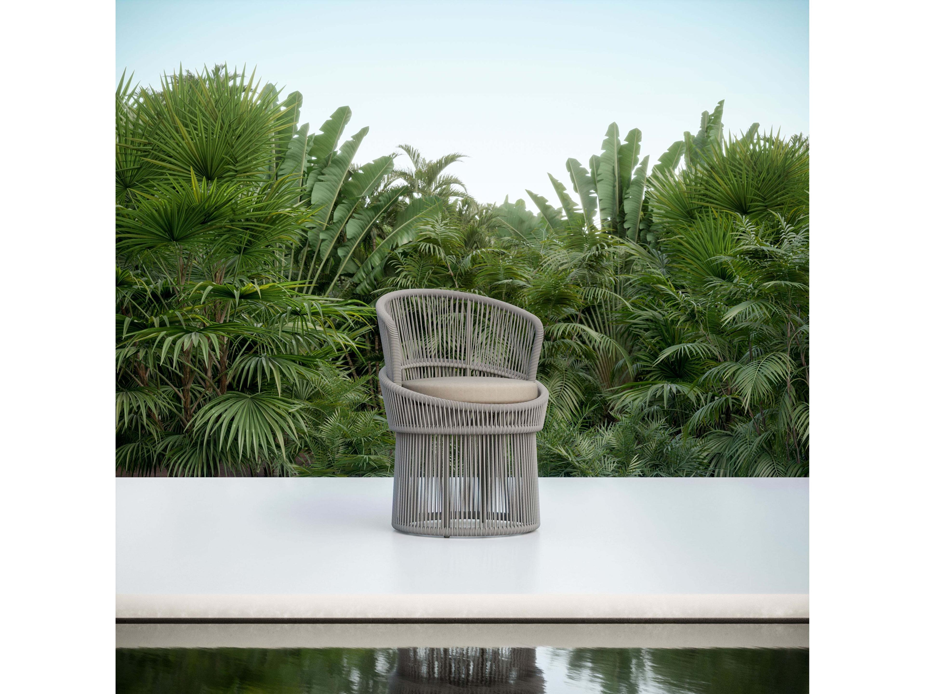 Azzurro Living Palma Aluminum Rope Dining Chair