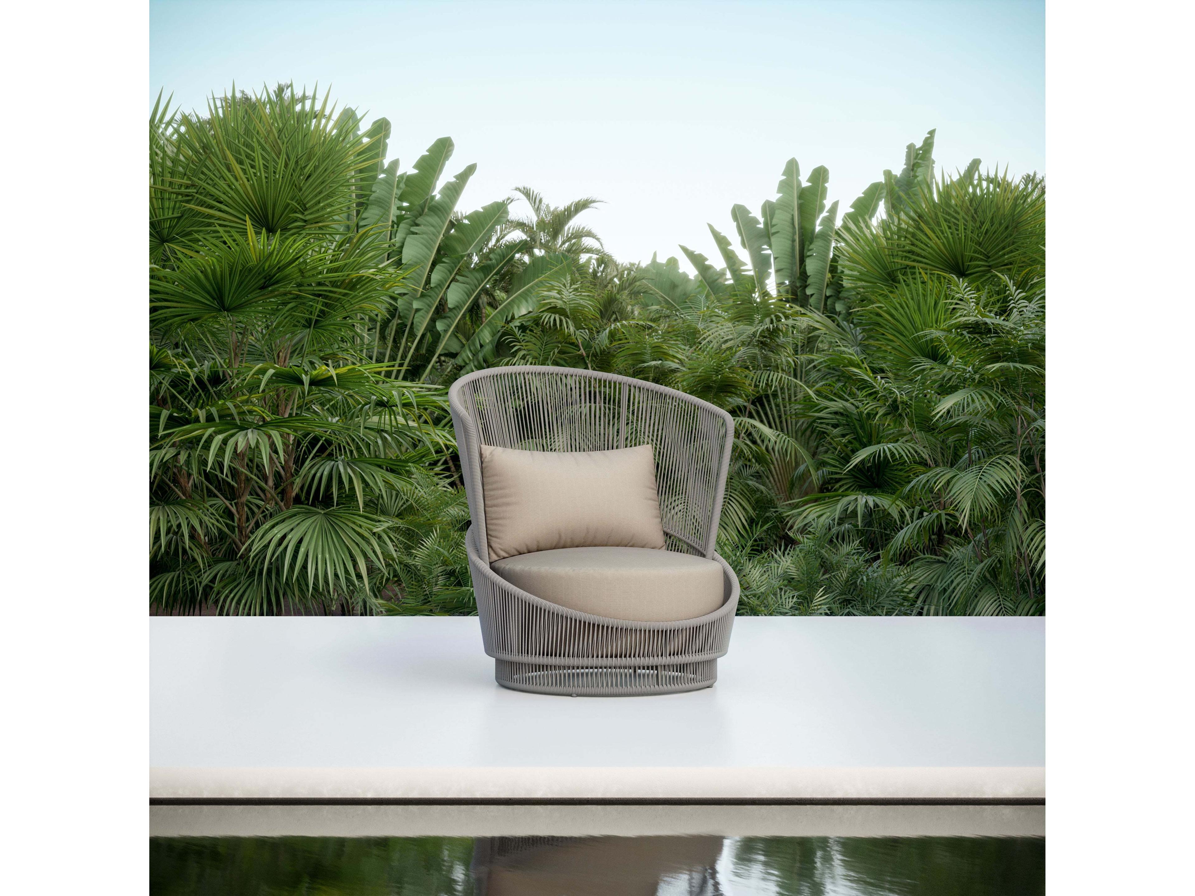 Azzurro Living Palma Aluminum Cushion Lounge Chair