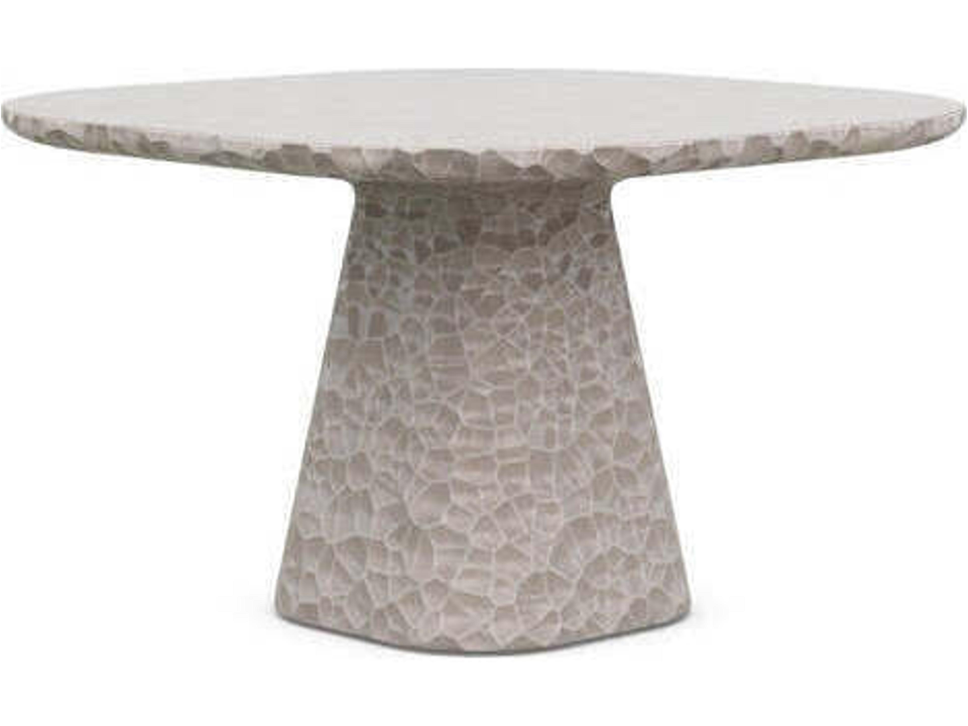 Panama 48-Inch Dining Table in Oat Concrete