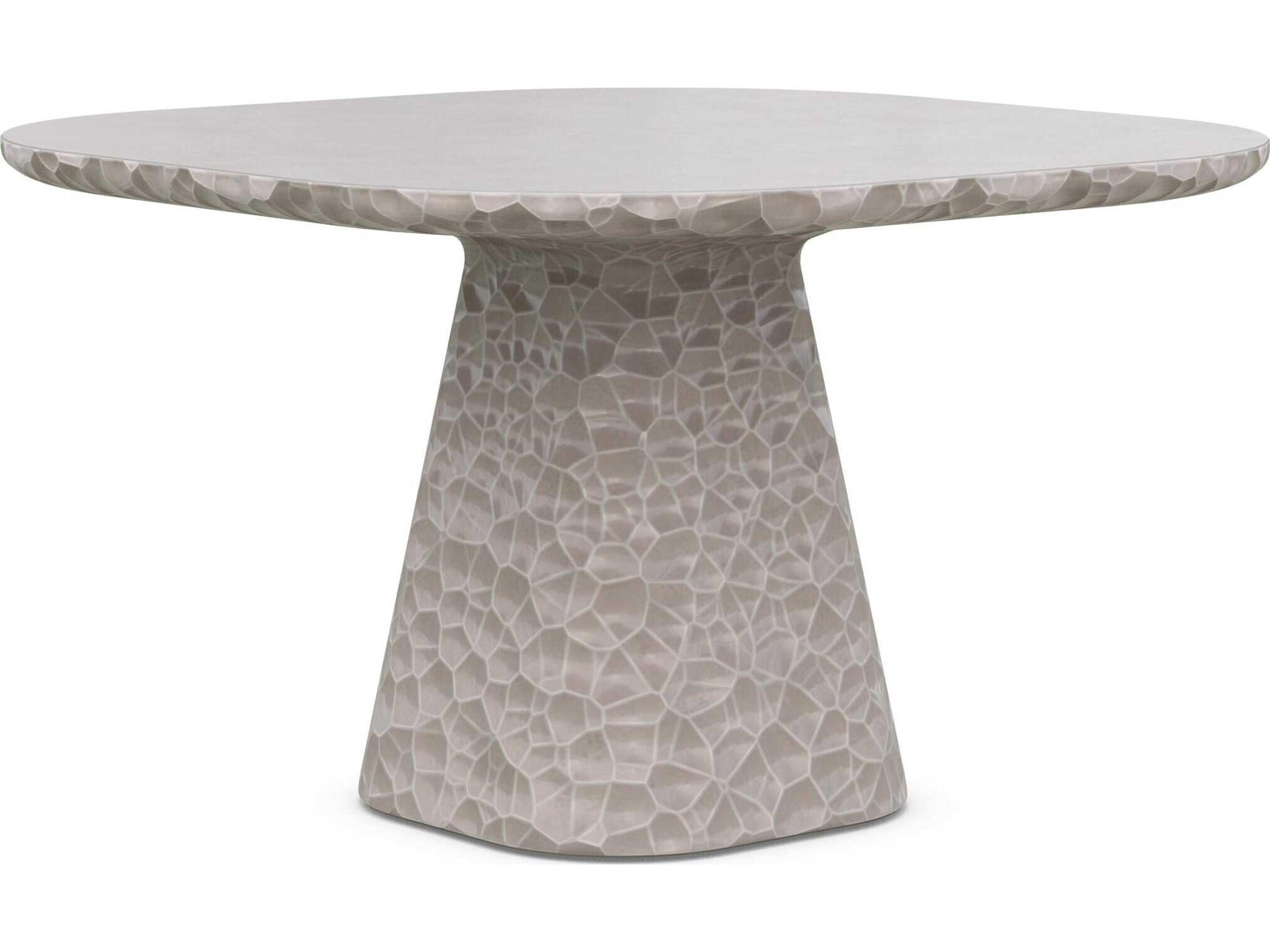 Azzurro Living Panama Oat Concrete Square Dining Table