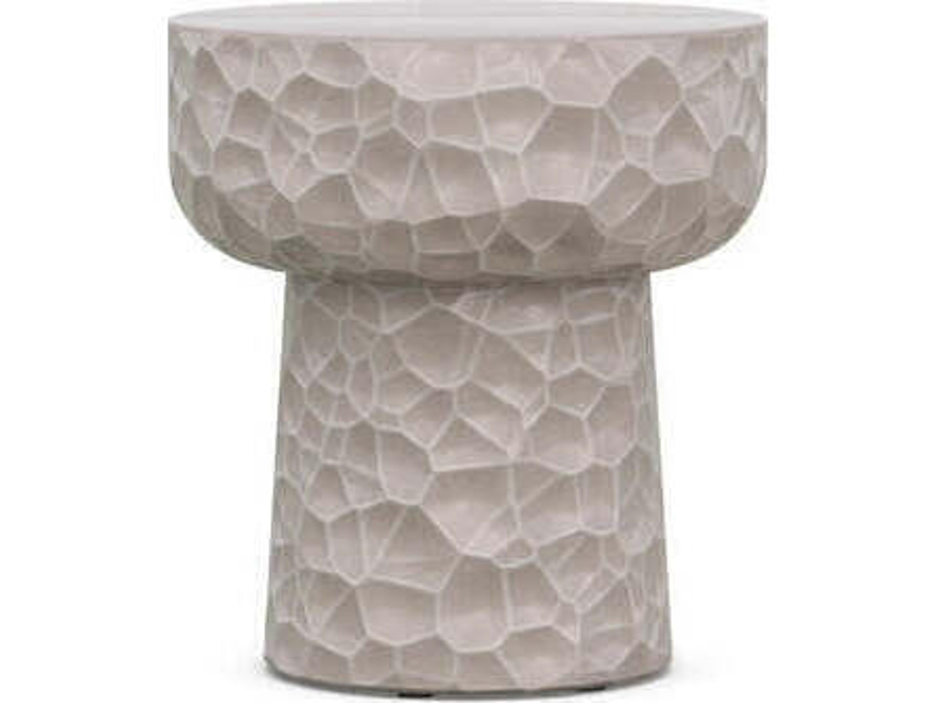 Panama Side Table Oat Concrete