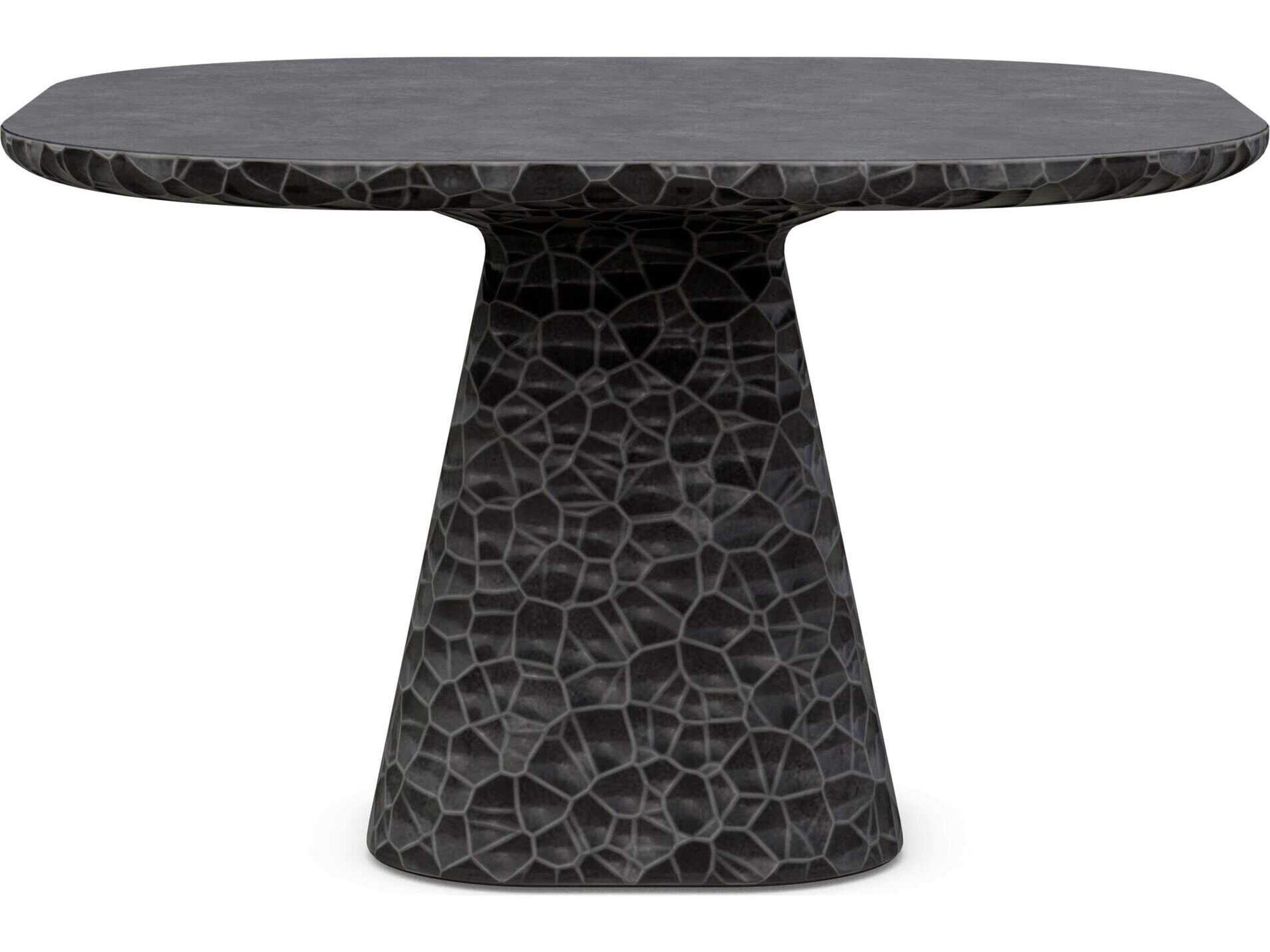 Azzurro Living Panama Coal Concrete Square Dining Table