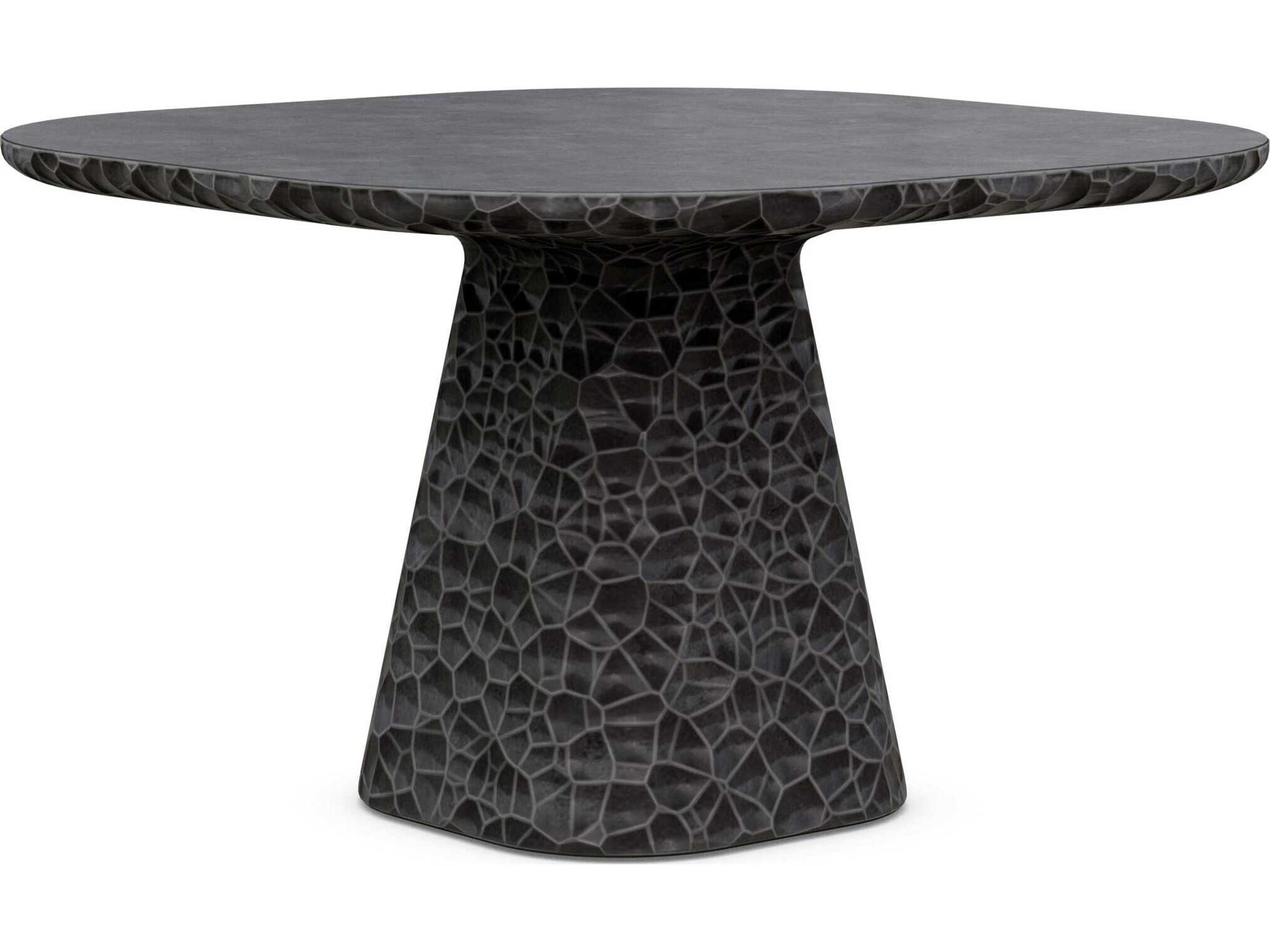 Azzurro Living Panama Coal Concrete Square Dining Table