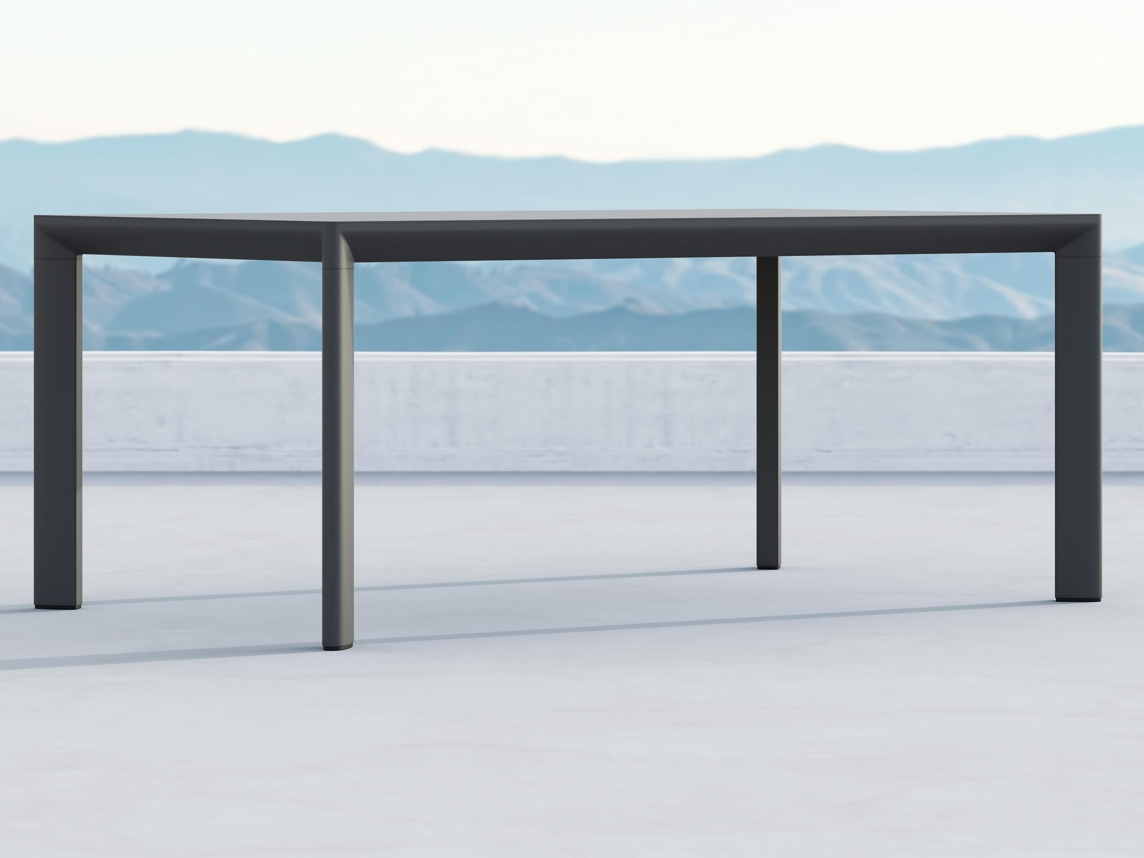 Porto Rectangular Dining Table Outdoor Aluminum