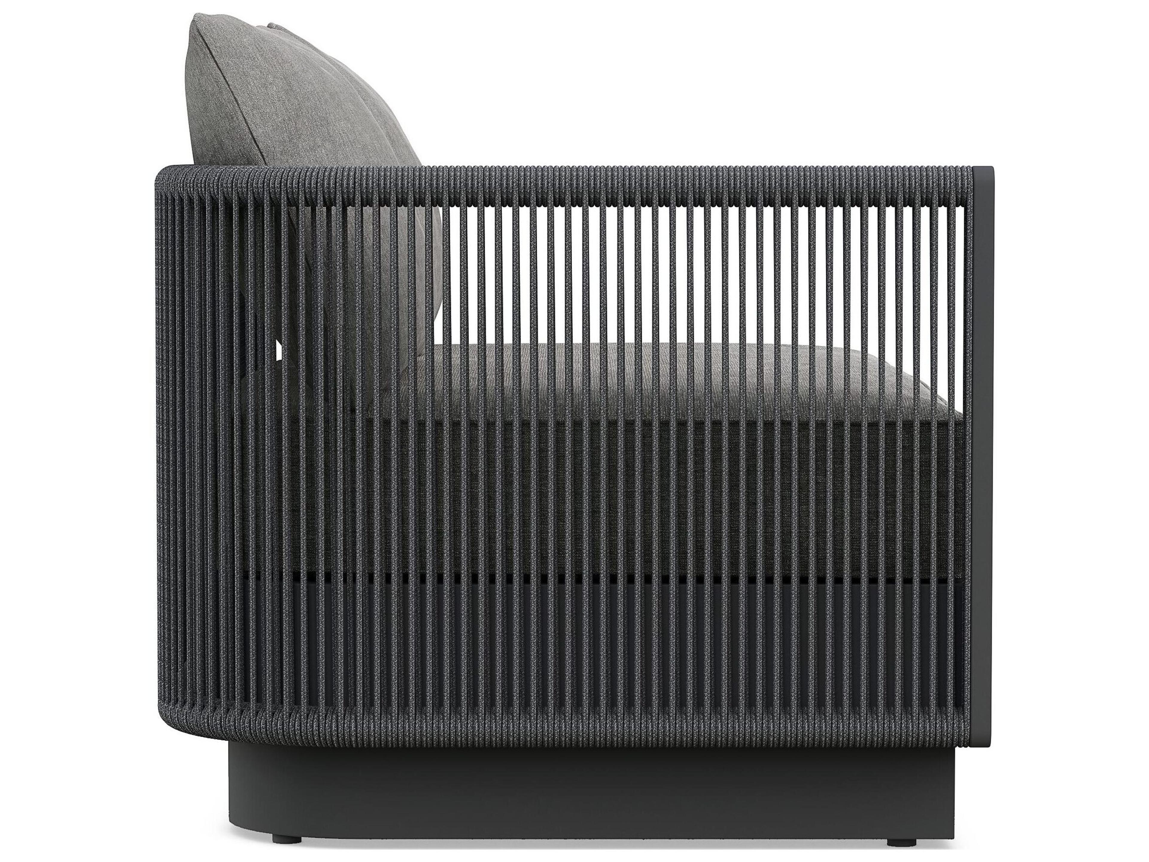 Azzurro Living Porto Ash All-Weather Rope Right Arm Outdoor Sofa with Fog Cushion