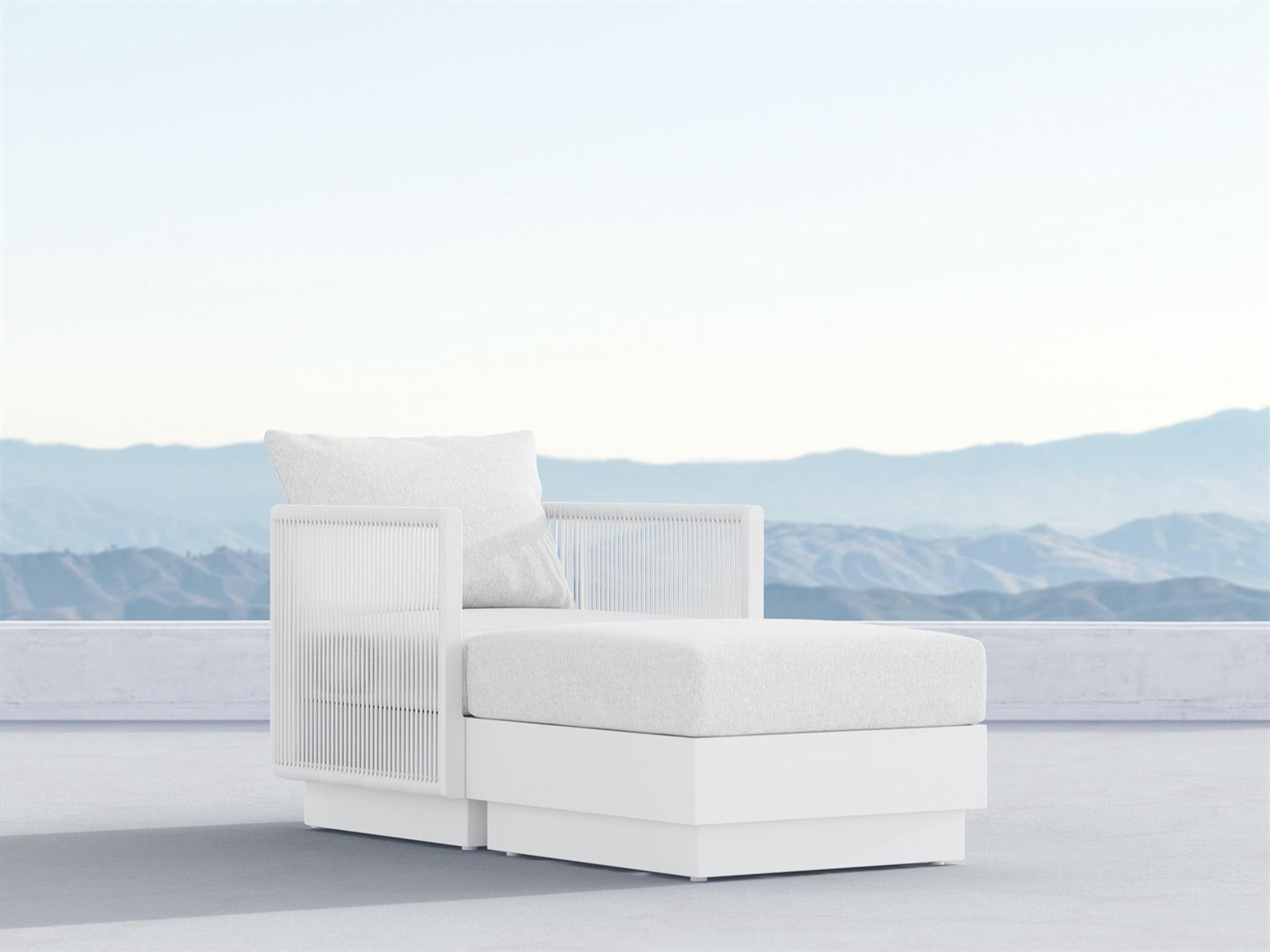 Porto Pearl Gray All-Weather Rope Patio Lounge Set