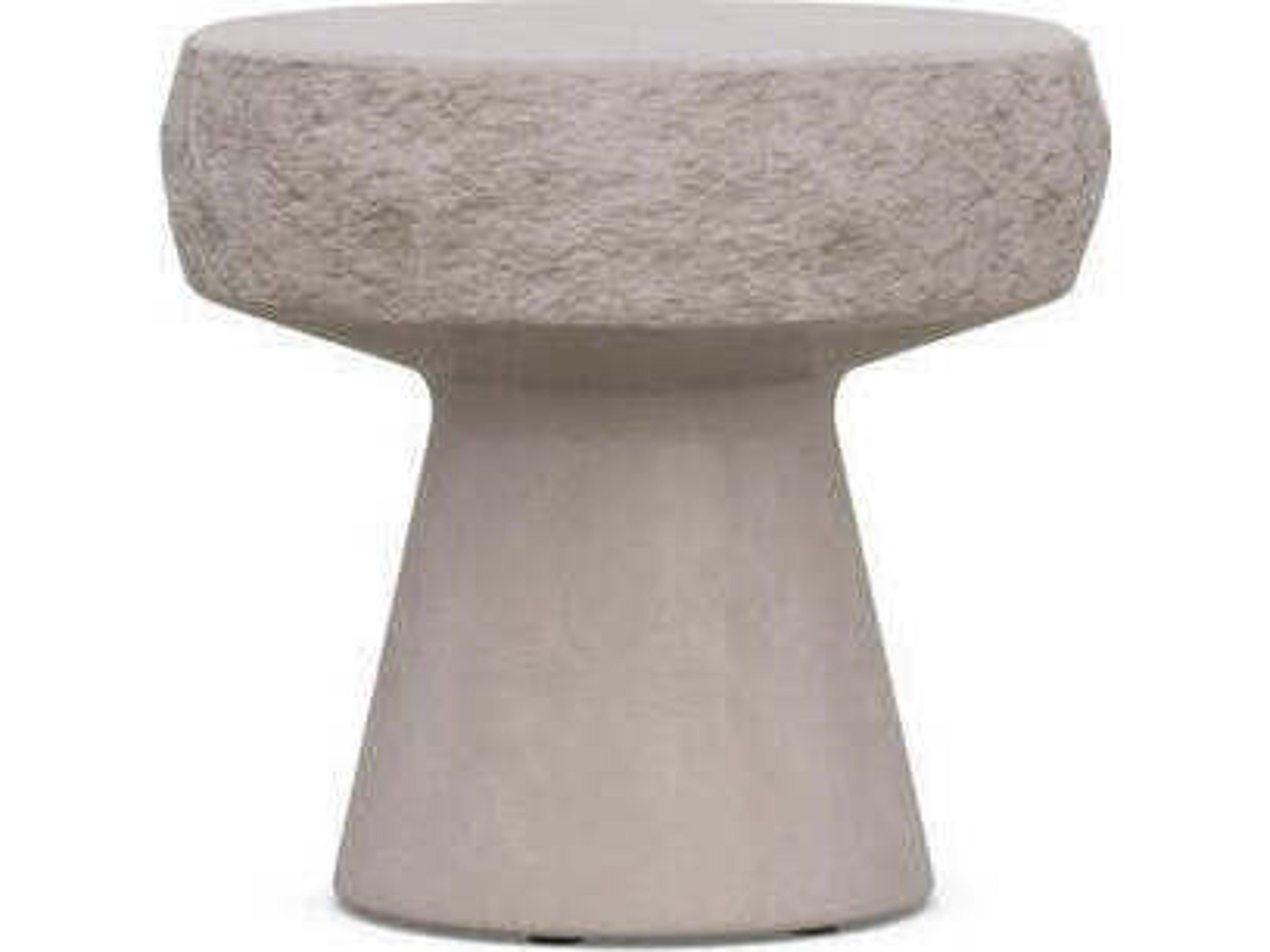 Pensacola Side Table in Oat Concrete