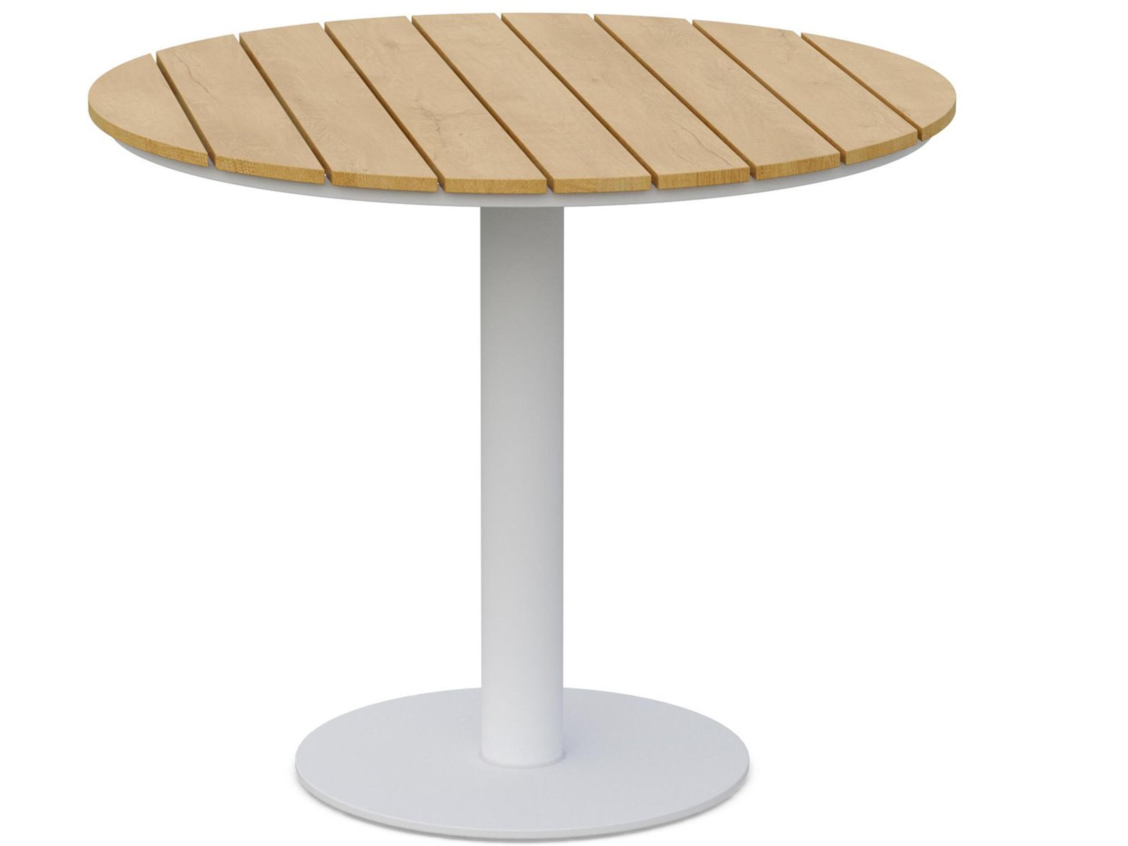 Leon 36-inch Dining Table Alpine WeatherWood Top