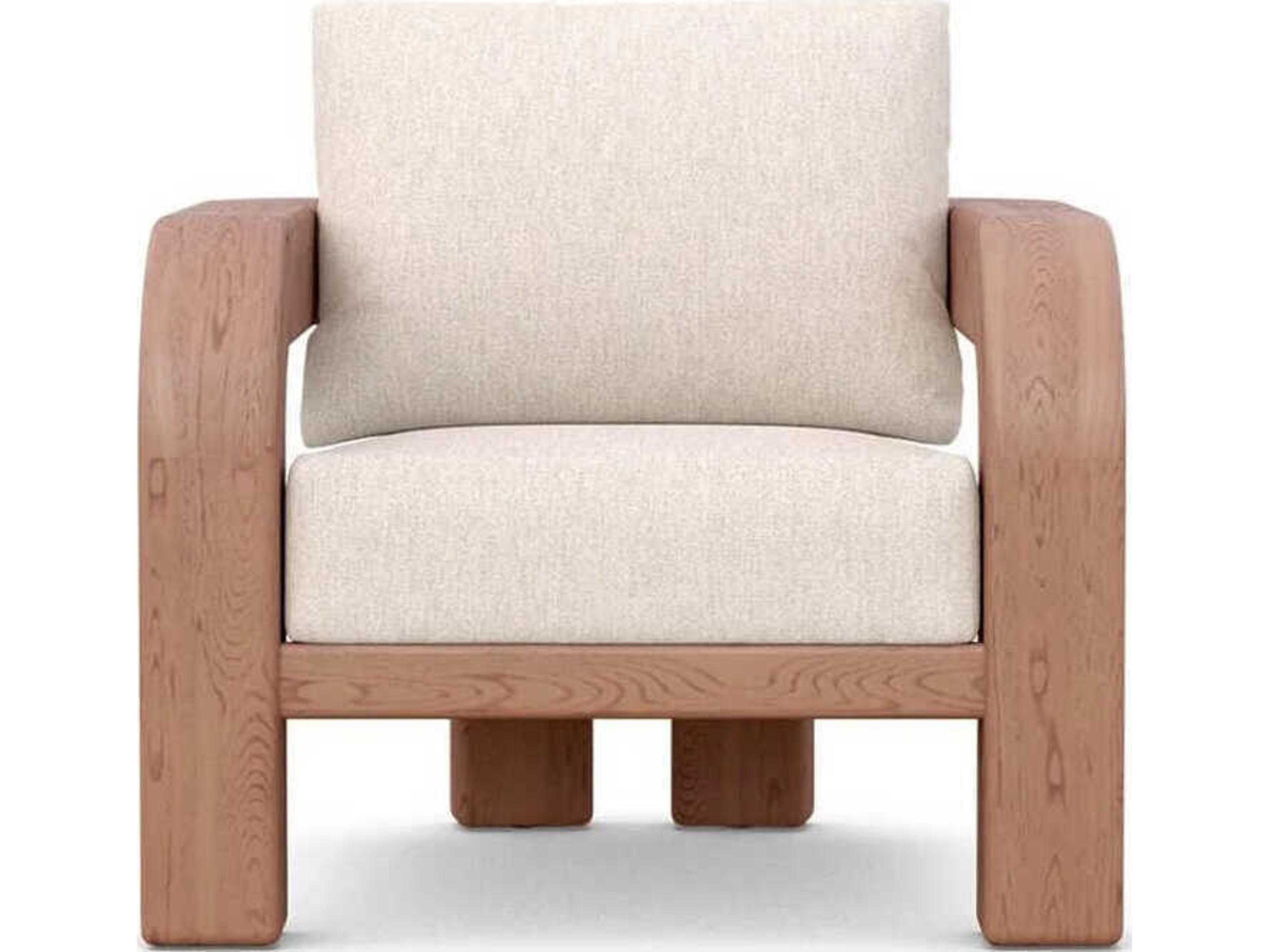 Azzurro Living Rio Natural Teak Cushion Lounge Chair