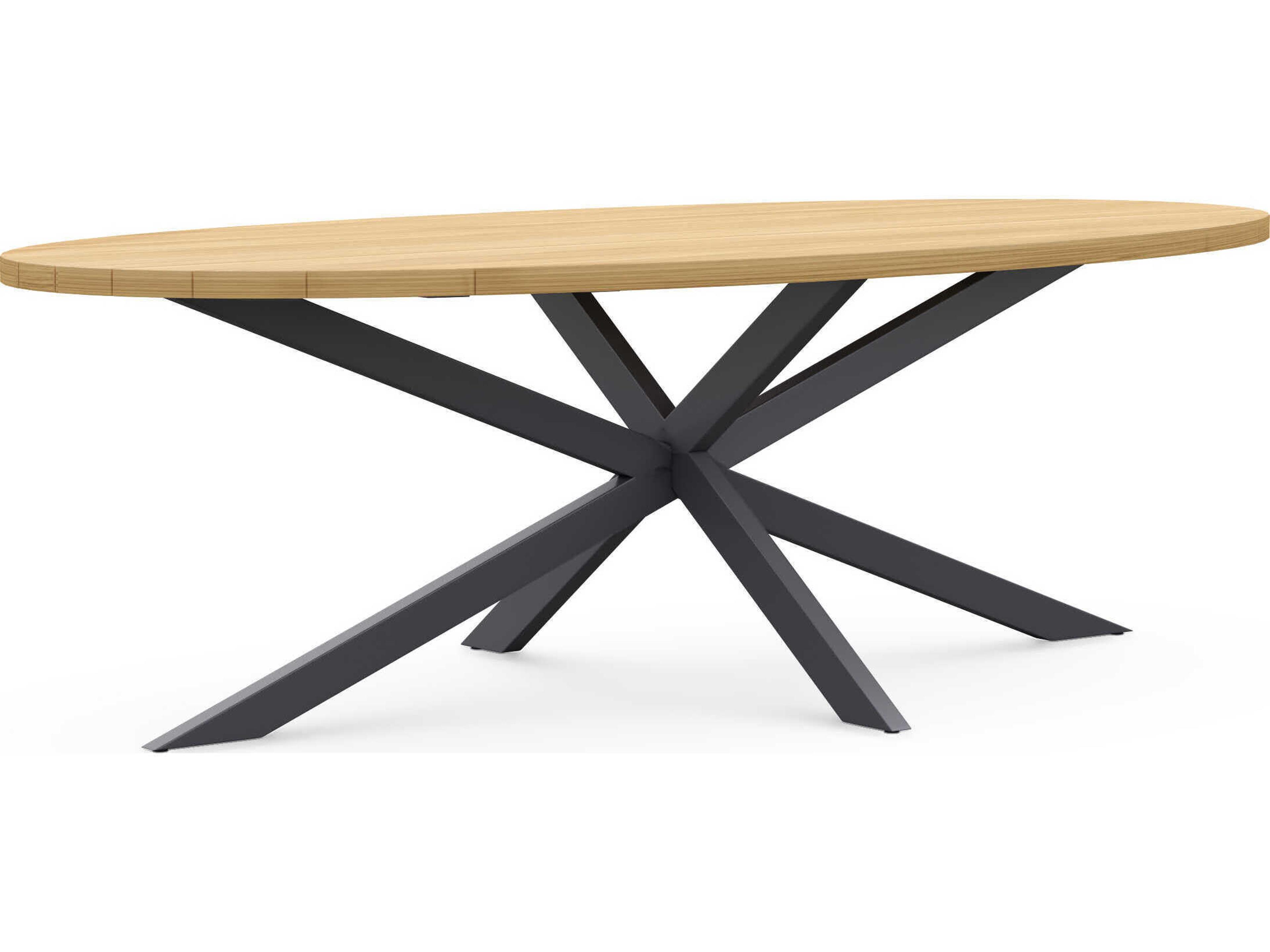 Azzurro Living Sicily Ellipse Wood Oval Dining Table Top