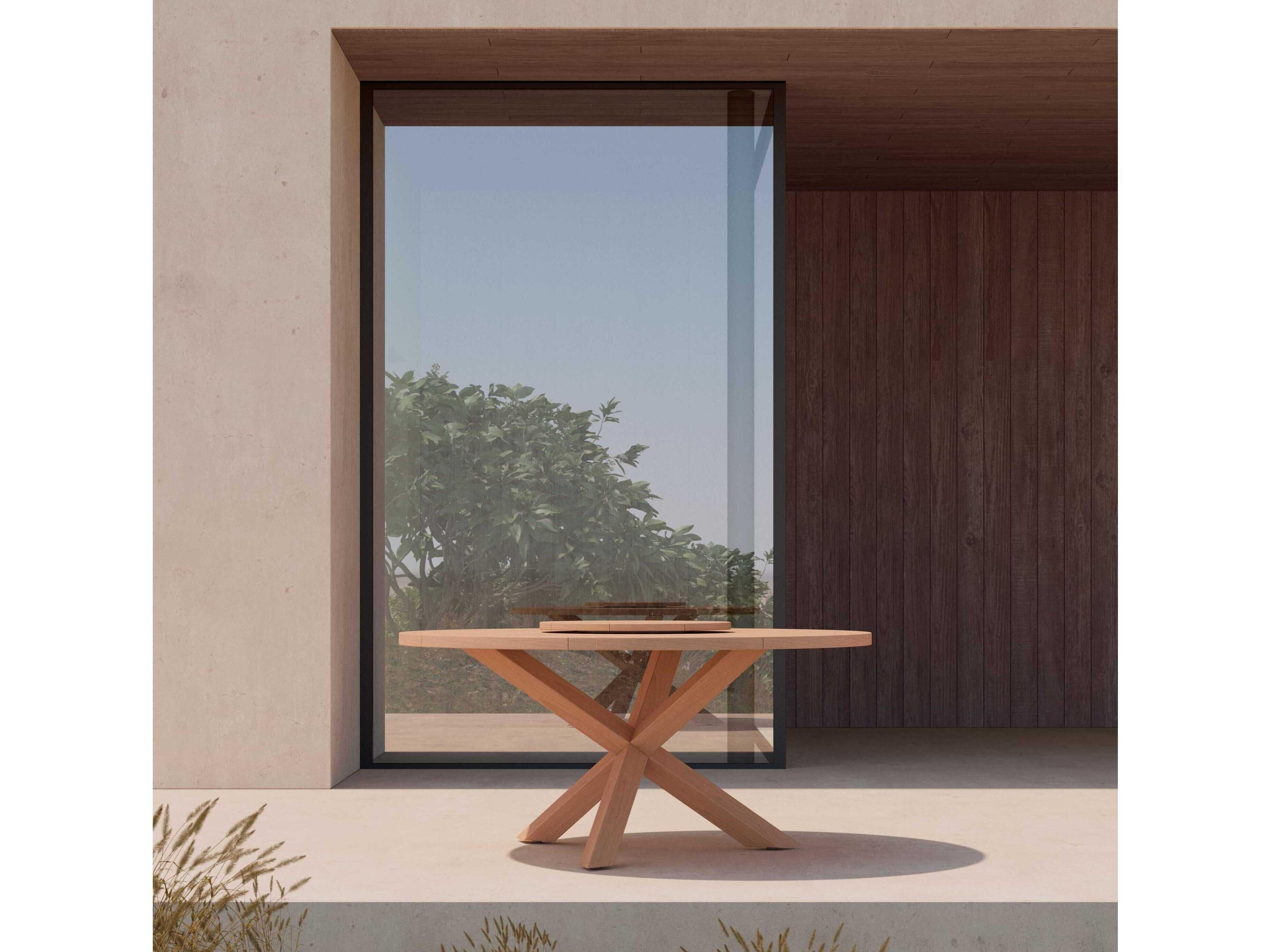 Azzurro Living Sicily Wood Round Dining Table