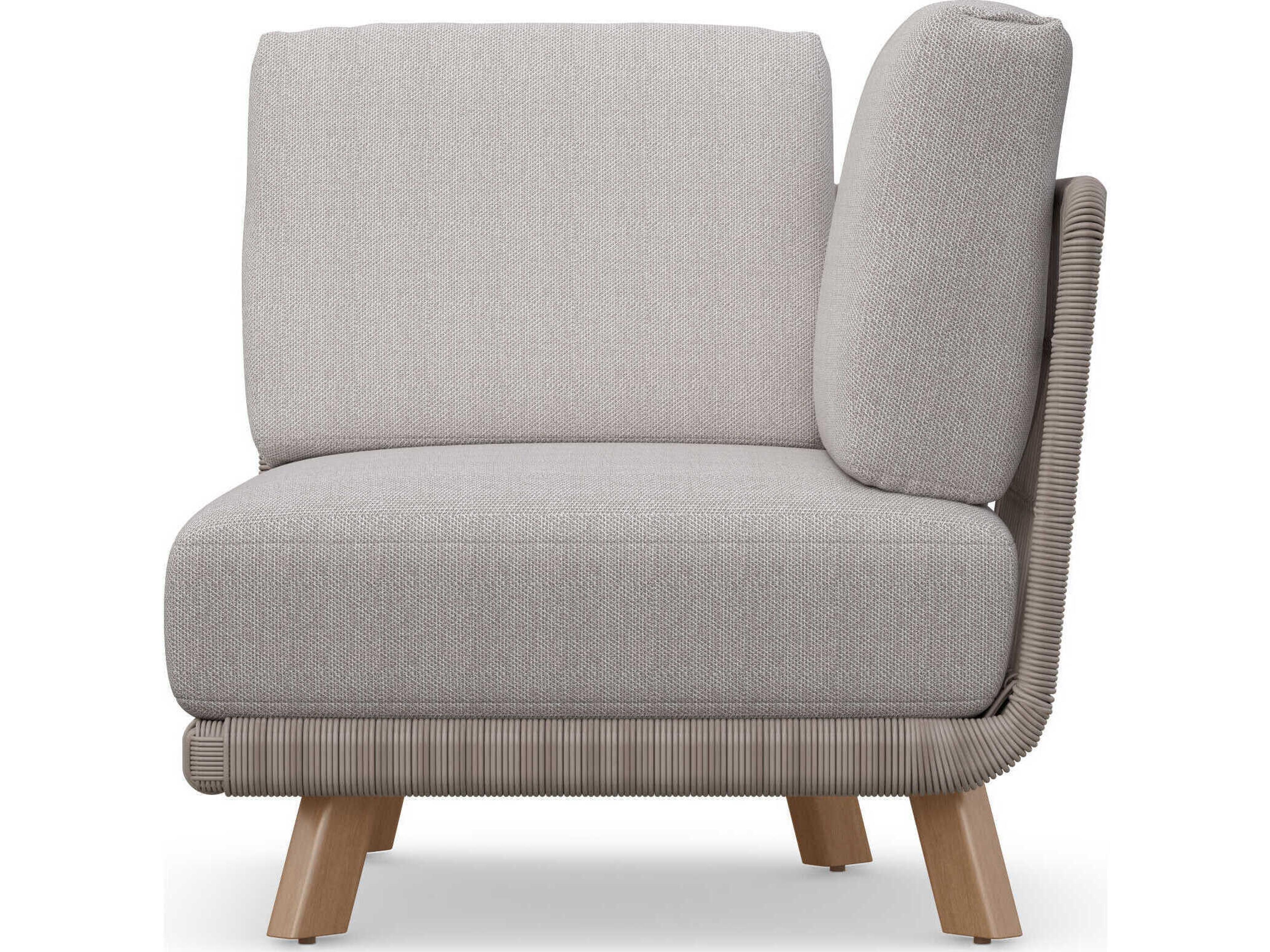 Azzurro Living Sicily Aluminum Wedge Modular Cushion Lounge Chair