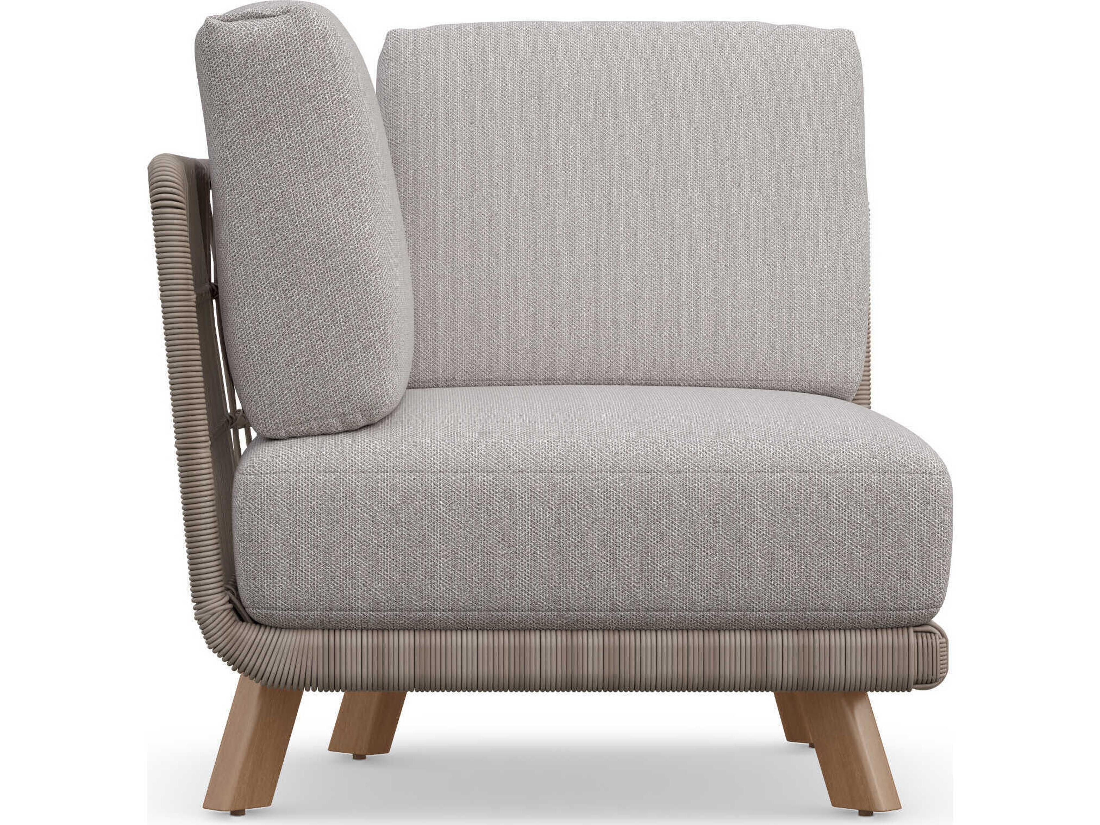 Azzurro Living Sicily Aluminum Wedge Modular Cushion Lounge Chair