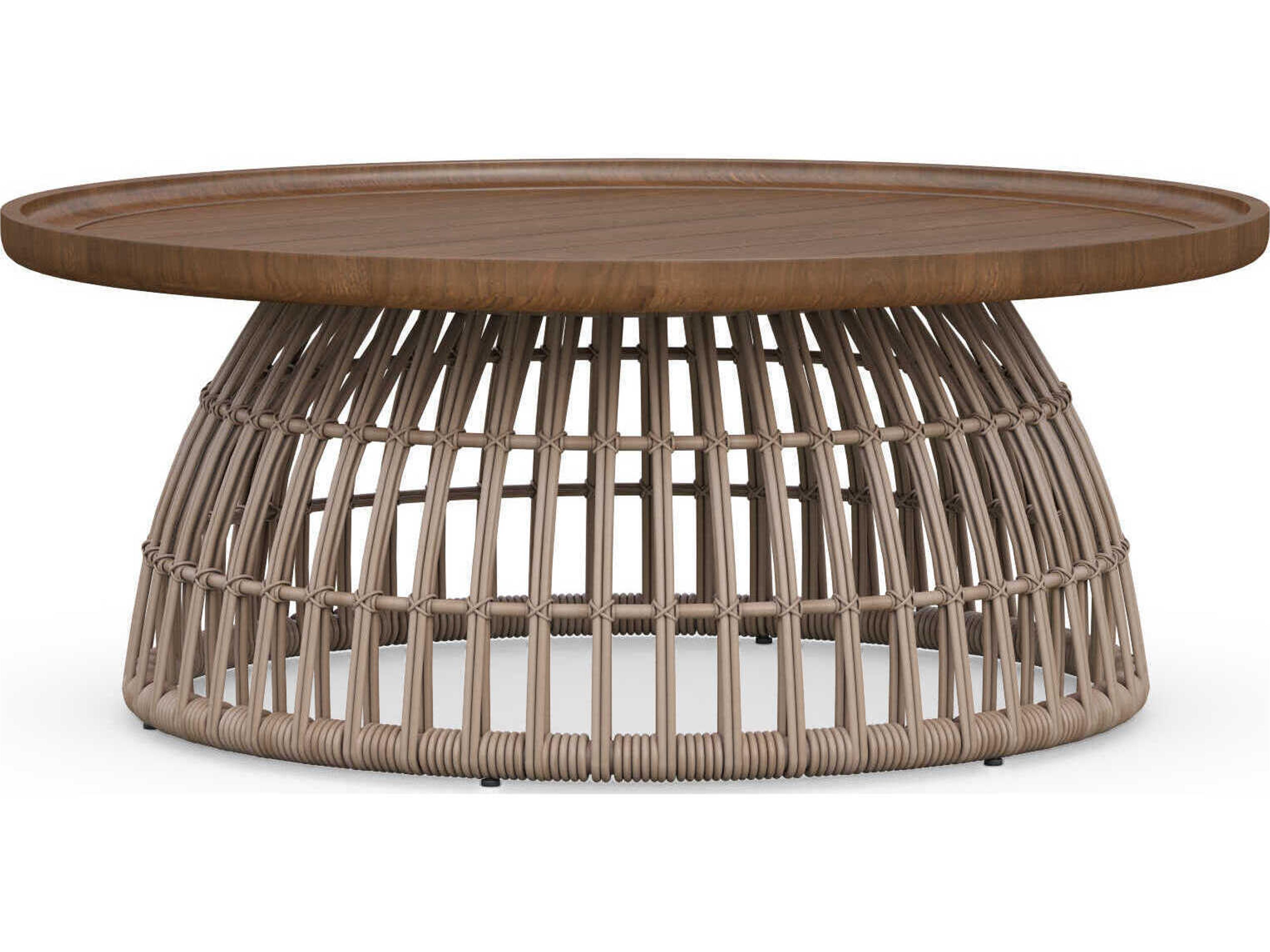 Sicily Aluminum Round Coffee Table